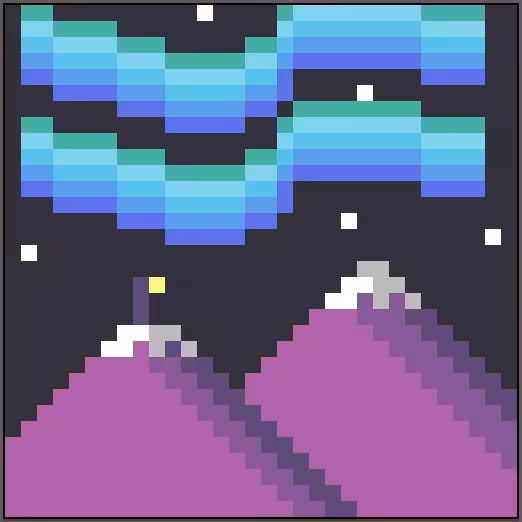 Mountains & Aurora