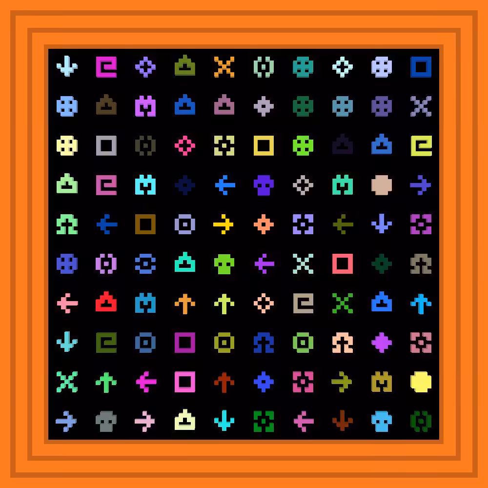 hey you! Get off of my flower 🌸 :: Procedural Symbols #430/1000
