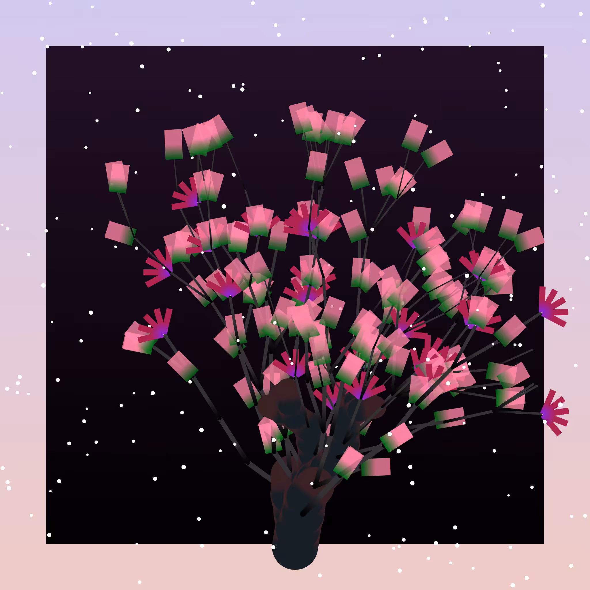 Some generative winter trees #6