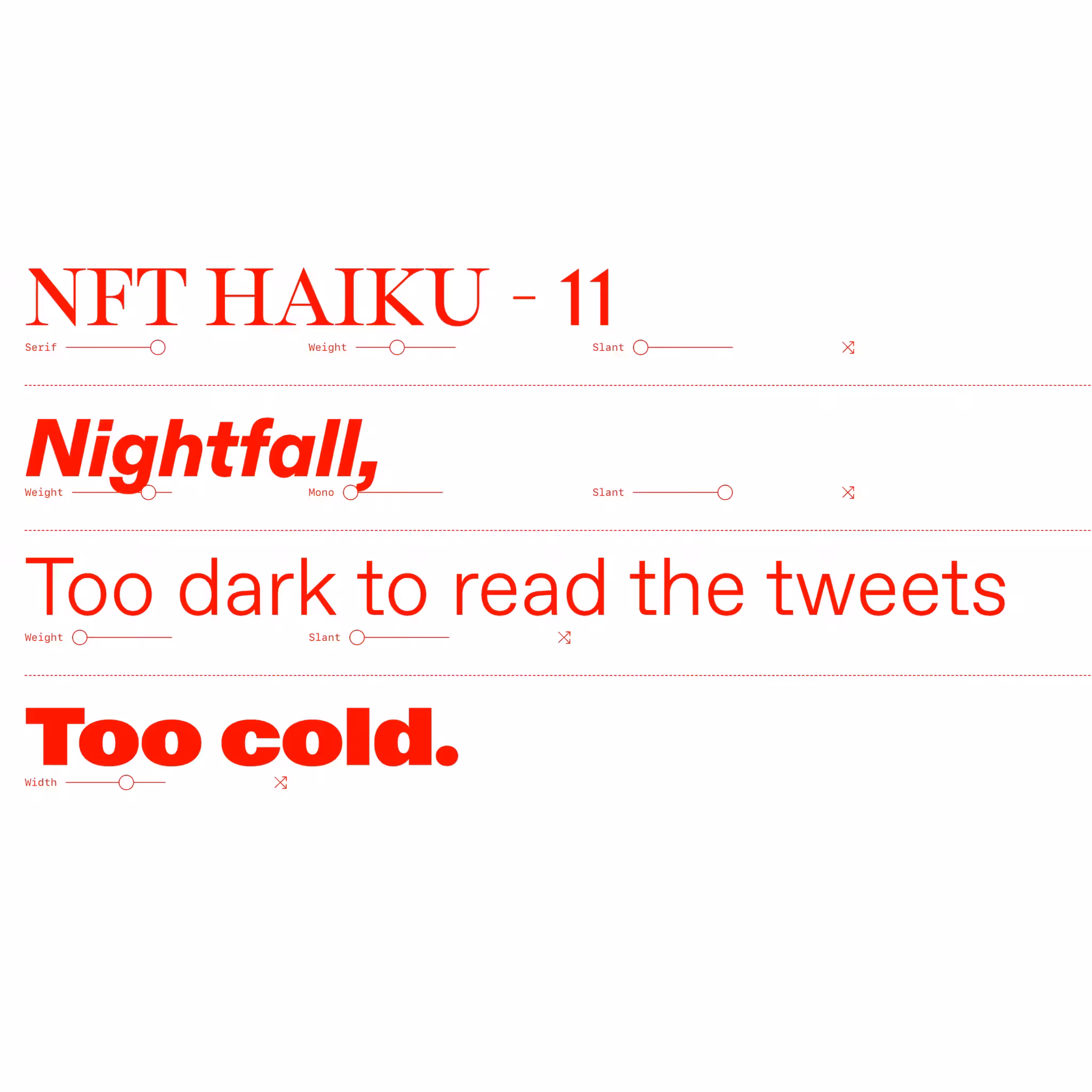NFT HAIKU - 11