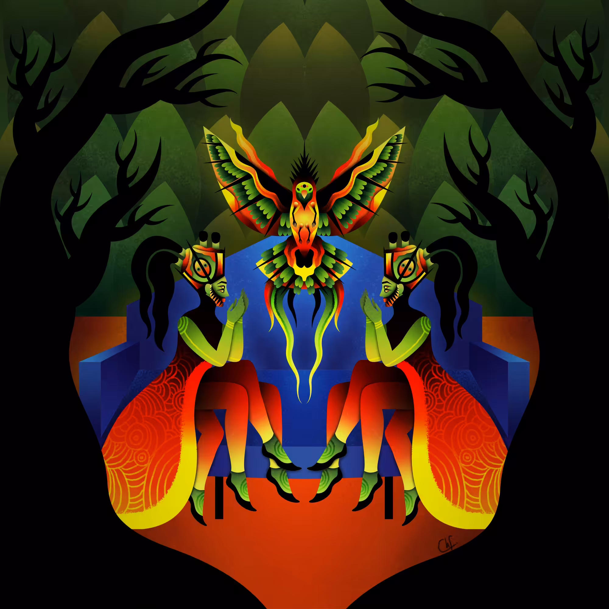 Tribute to the Cyber Jungle Bird