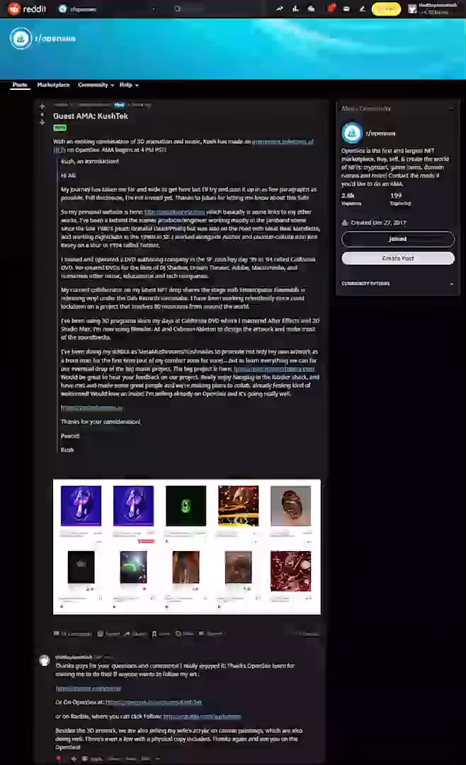 METAMOMENT: KUSH REDDIT AMA MARCH 20th 2021 