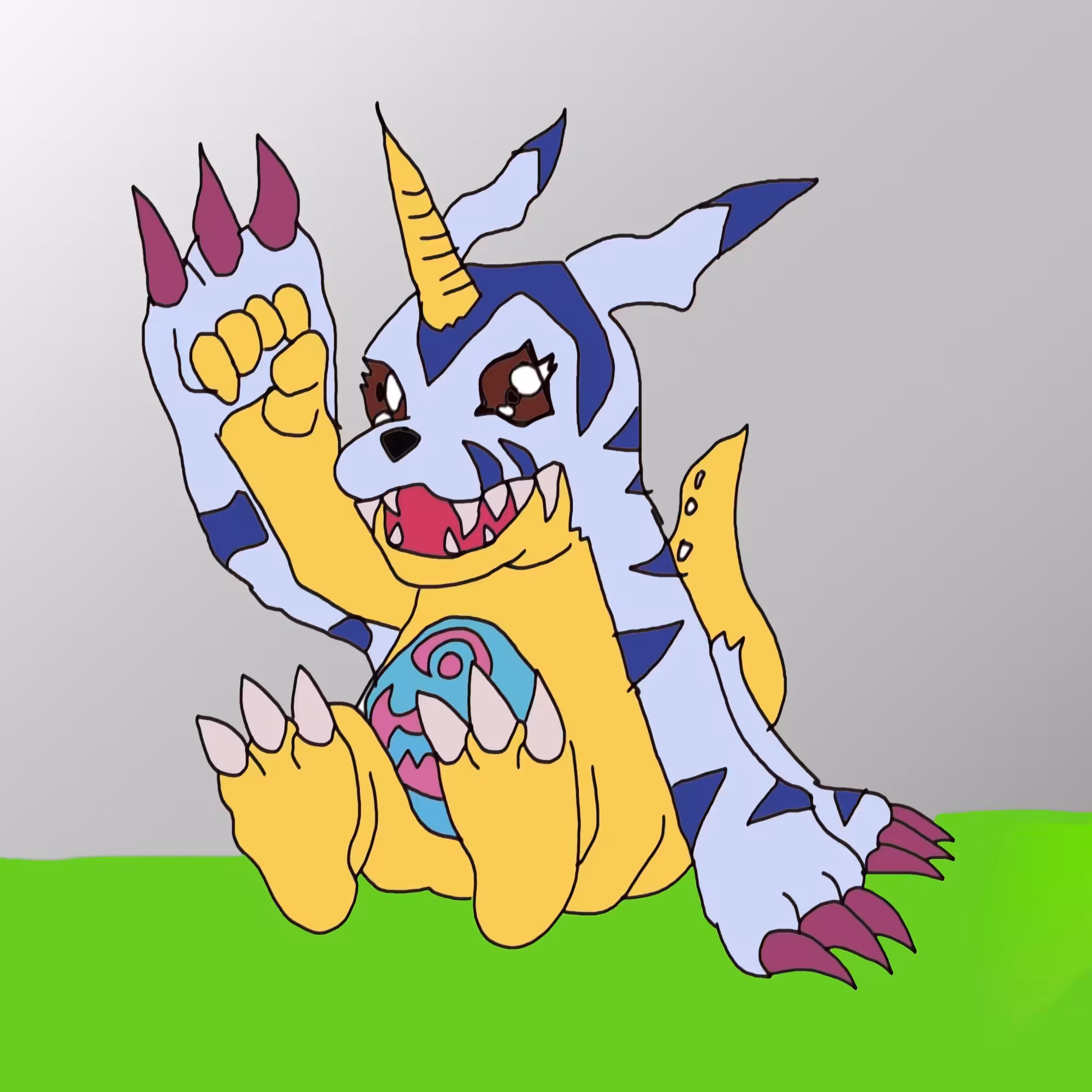 pure sadness: gabumon