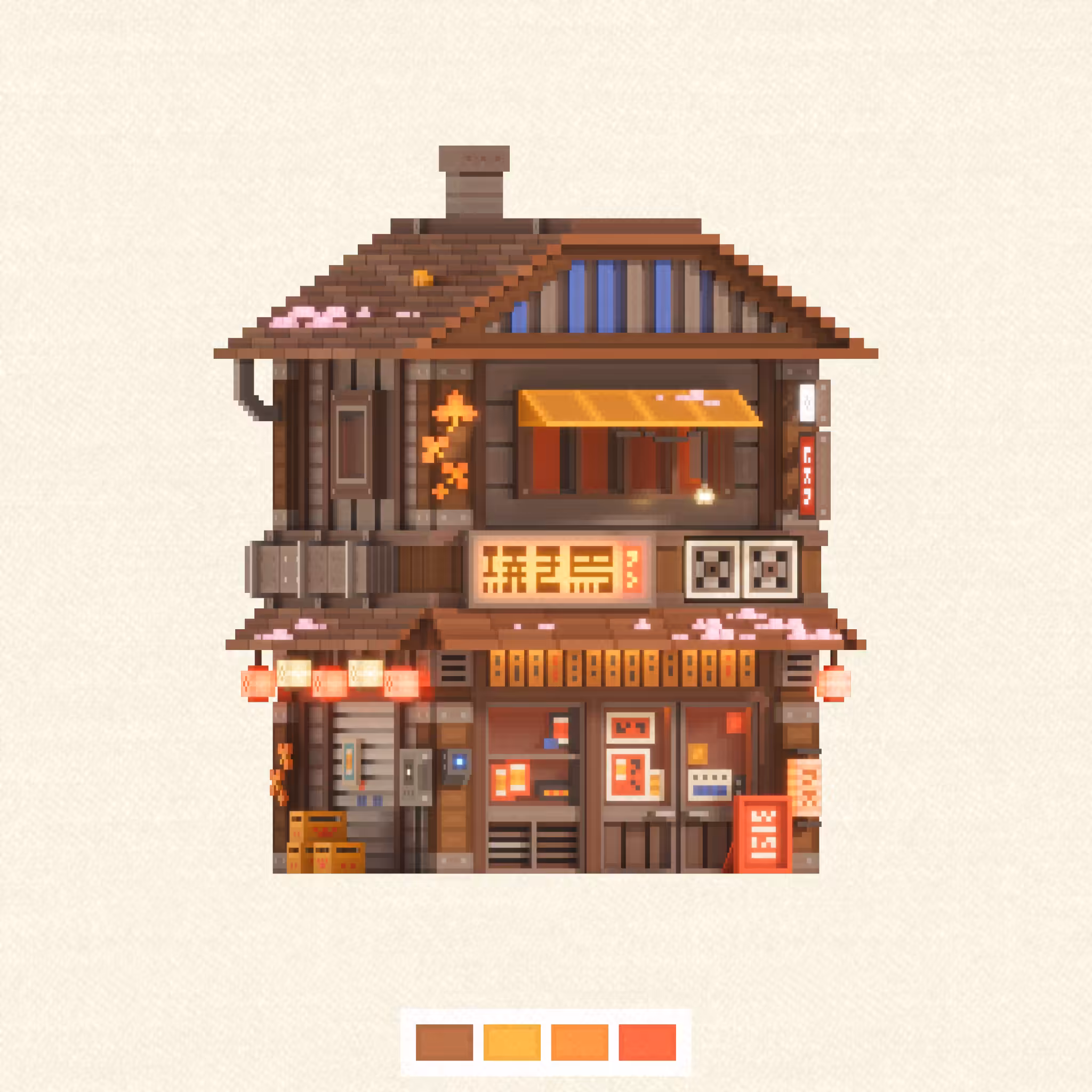 Voxel Memories: Bronze Yakitori 铜顶烧鸟