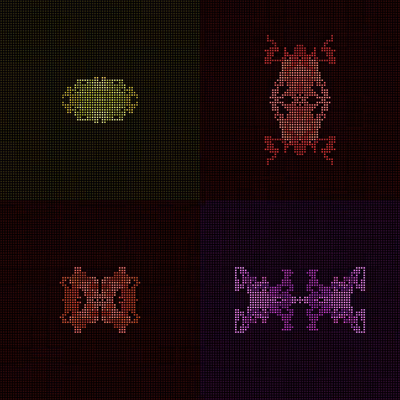 Dither Creatures 2x2 #34
