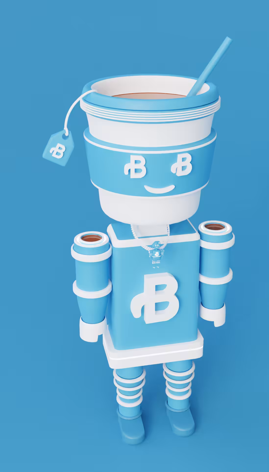 Bazaar Market Coffee Mascot