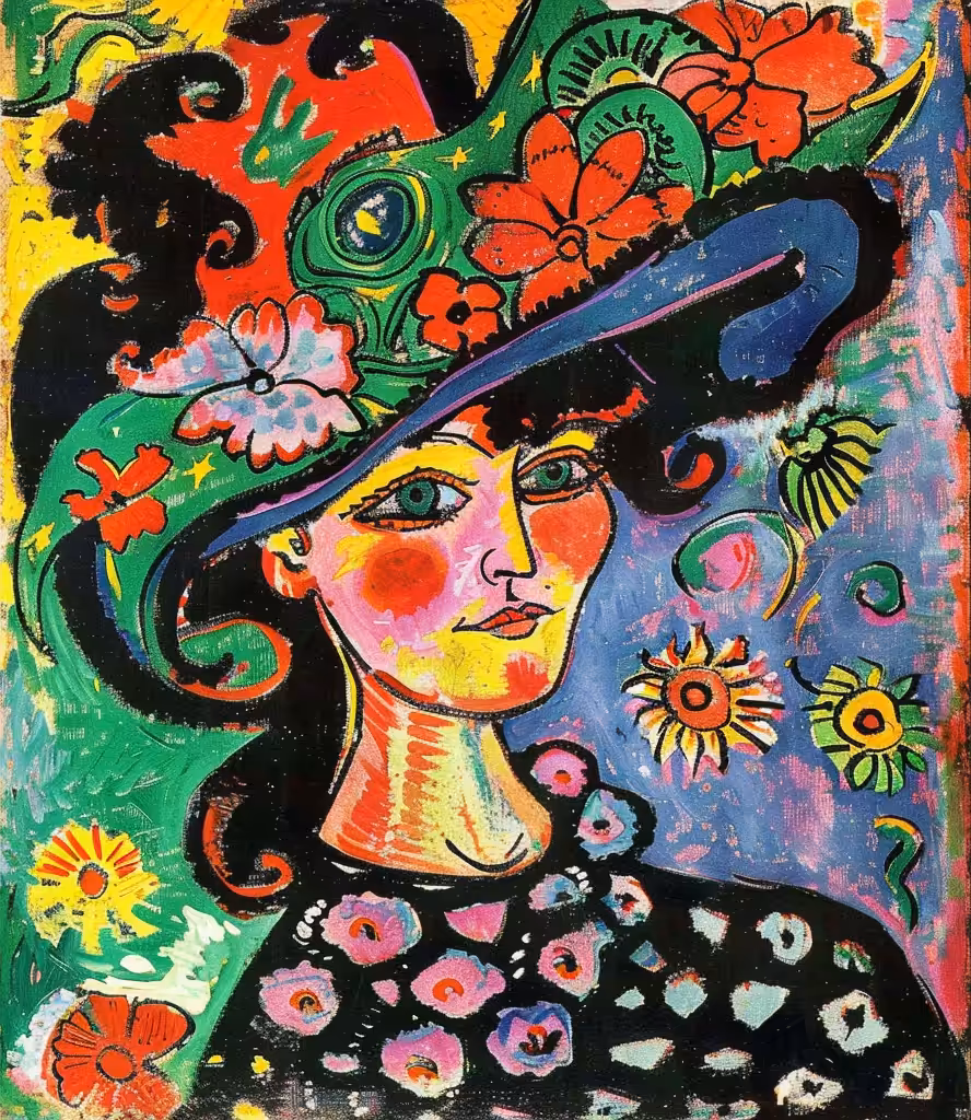 Woman with hat 01