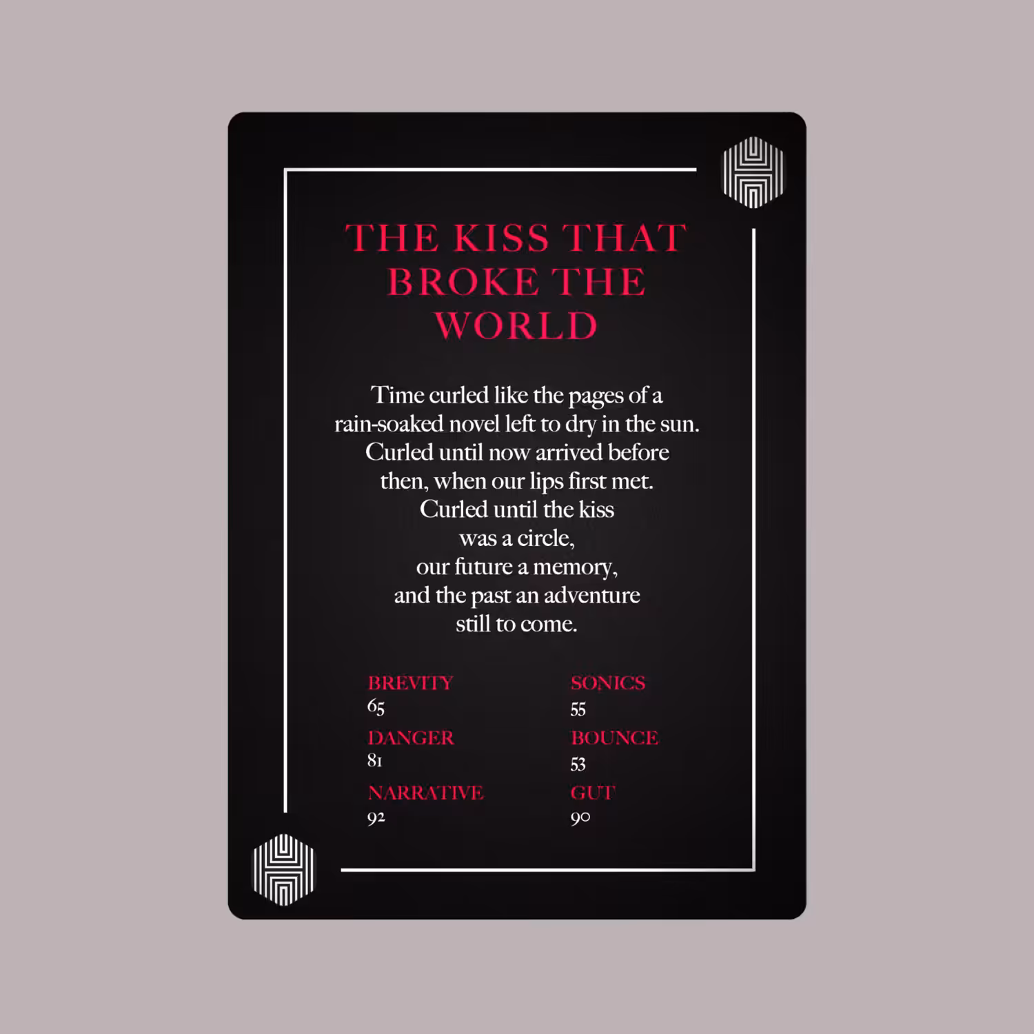 006 - THE KISS THAT BROKE THE WORLD