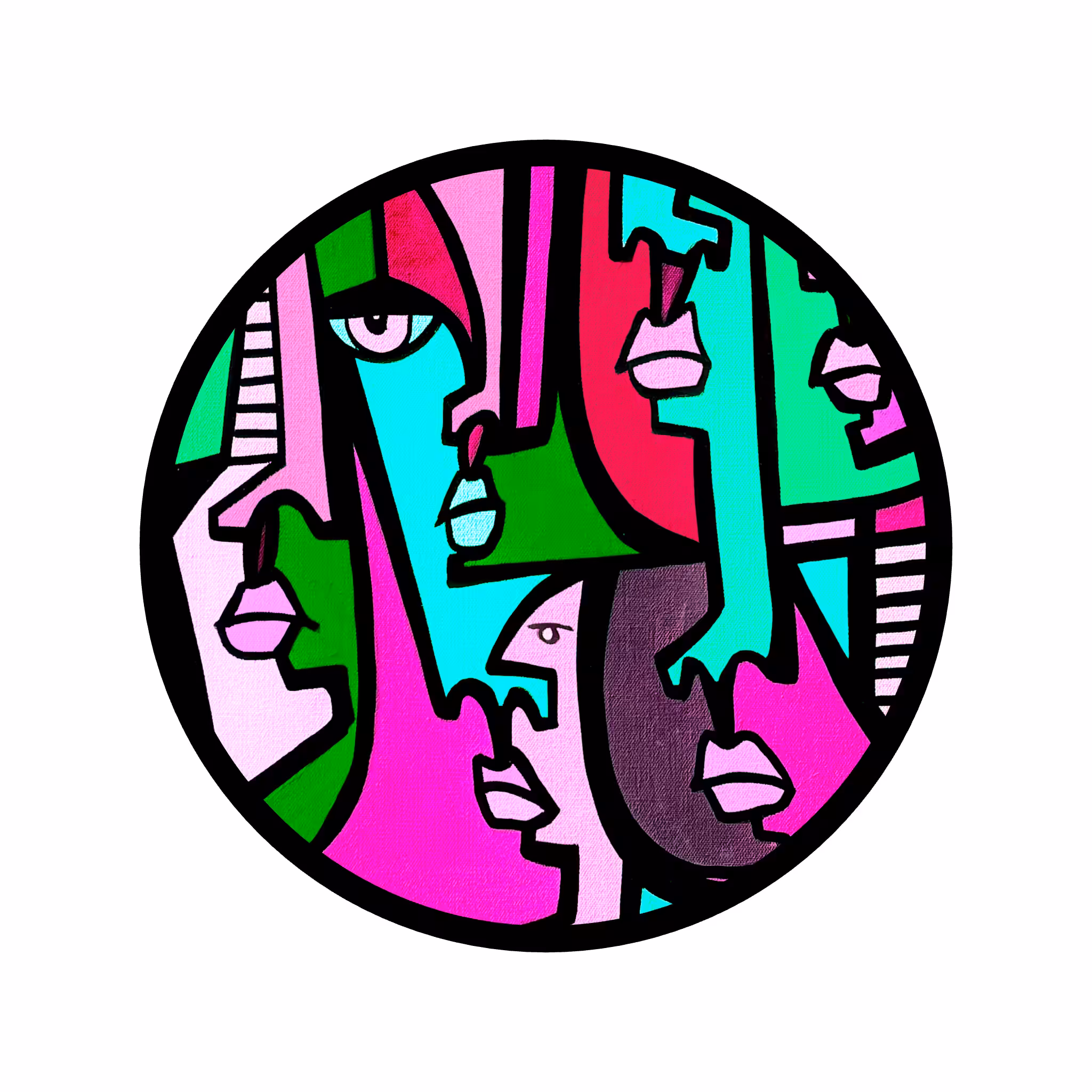 Cubist Circle 166