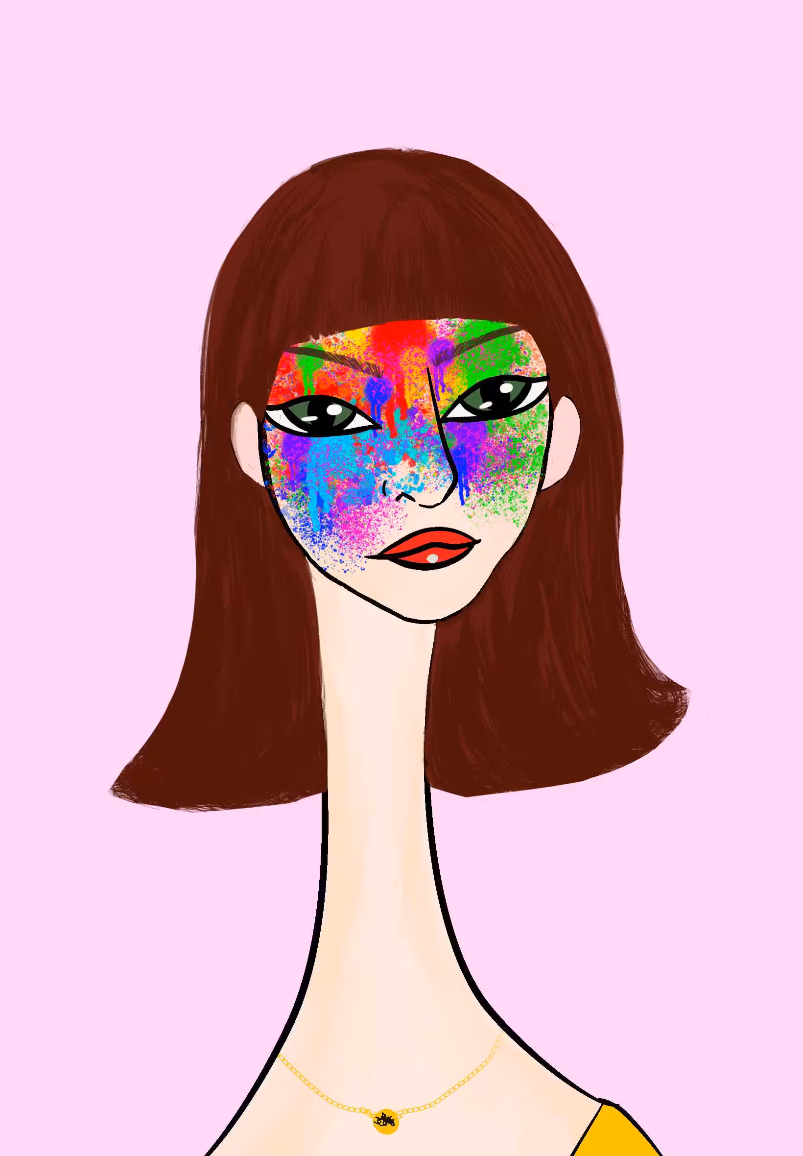 Long Neckie Lady #602