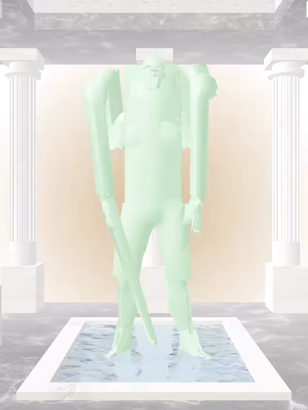HeavenComputer: The Indifferent Normie Green Man #3654