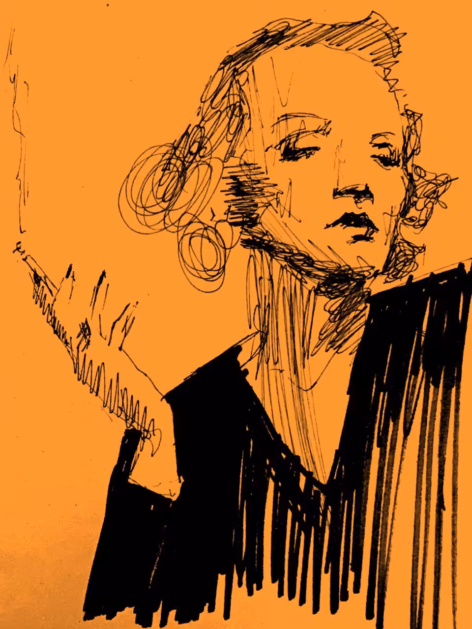 Woman with cigarette