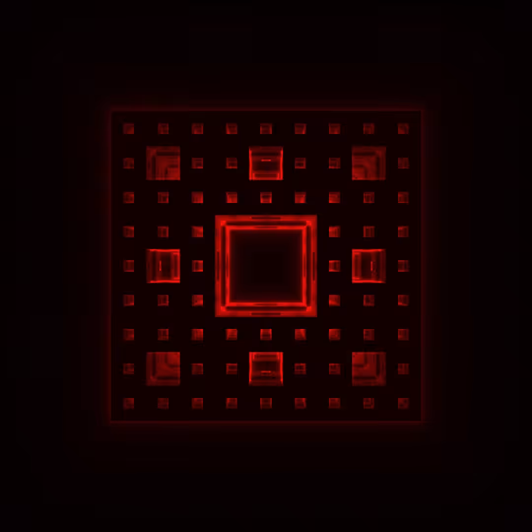 Menger Sponge 3 - RED
