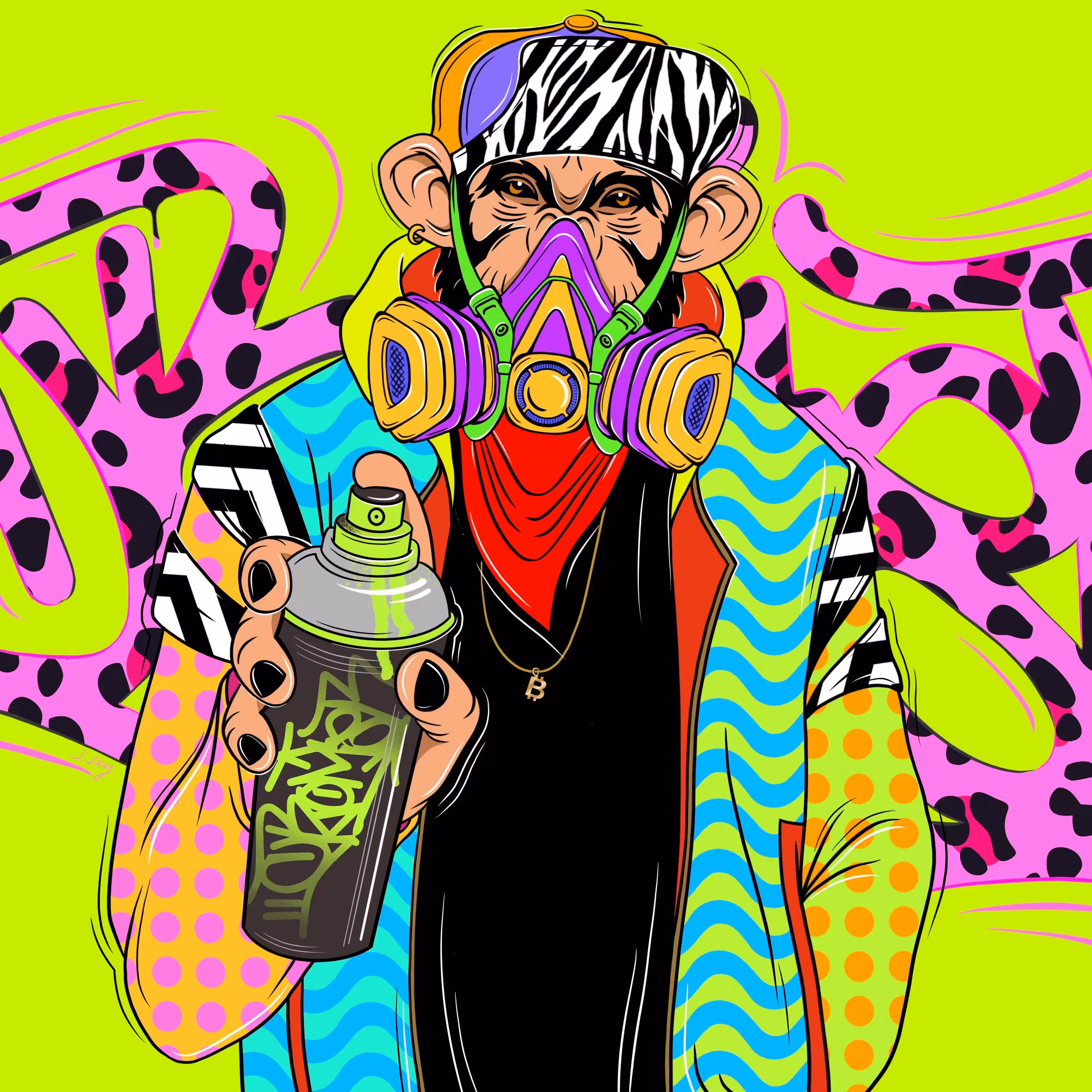 GRAFFITI MONKEY BY J_SKY