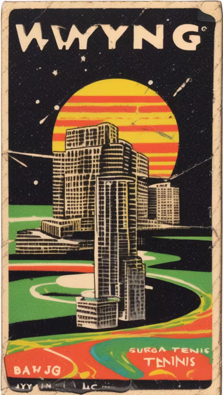 WYOMING URBAN TENNIS MATCHBOOK
