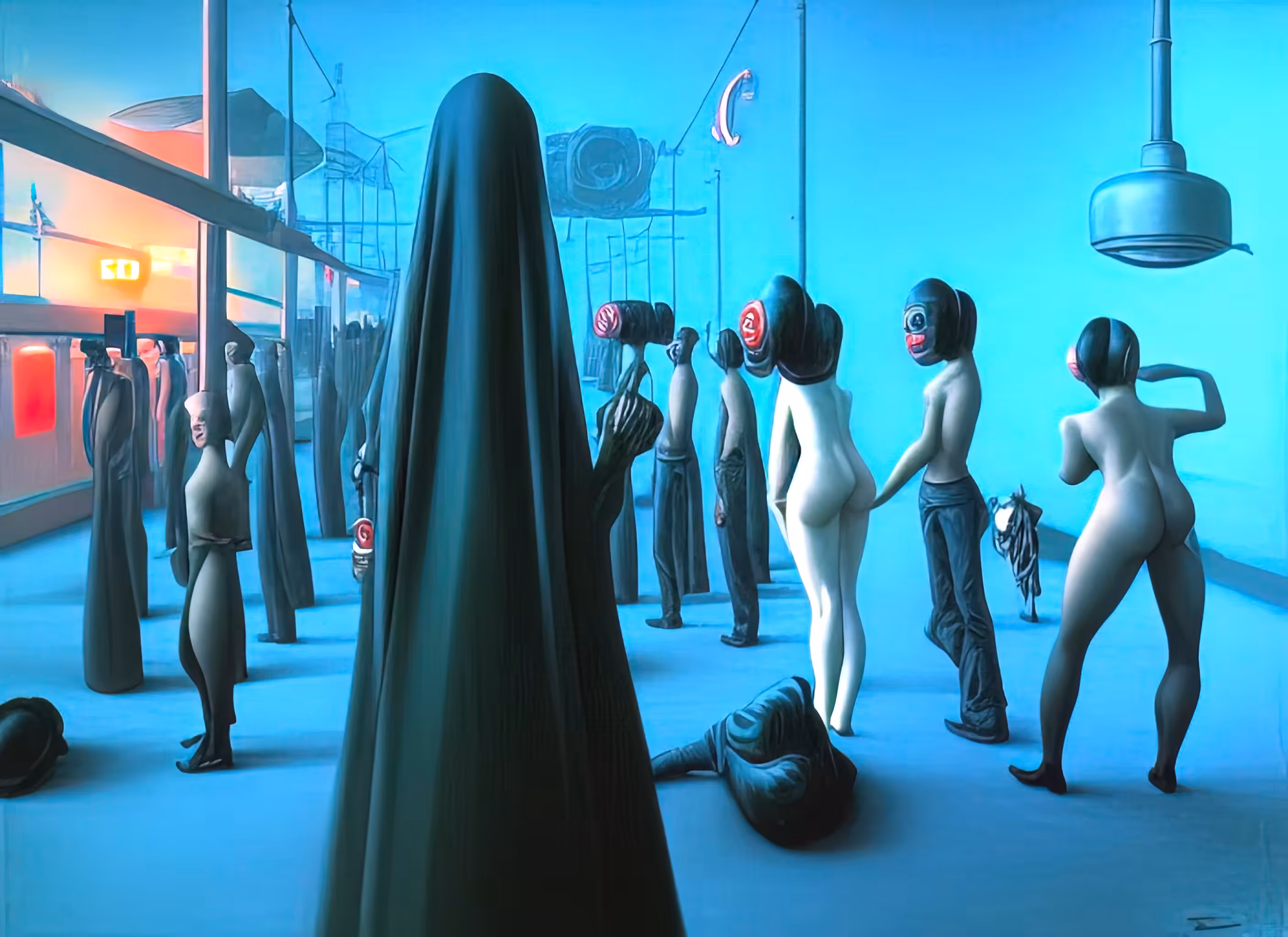 Black cloak of heightened perception of reality