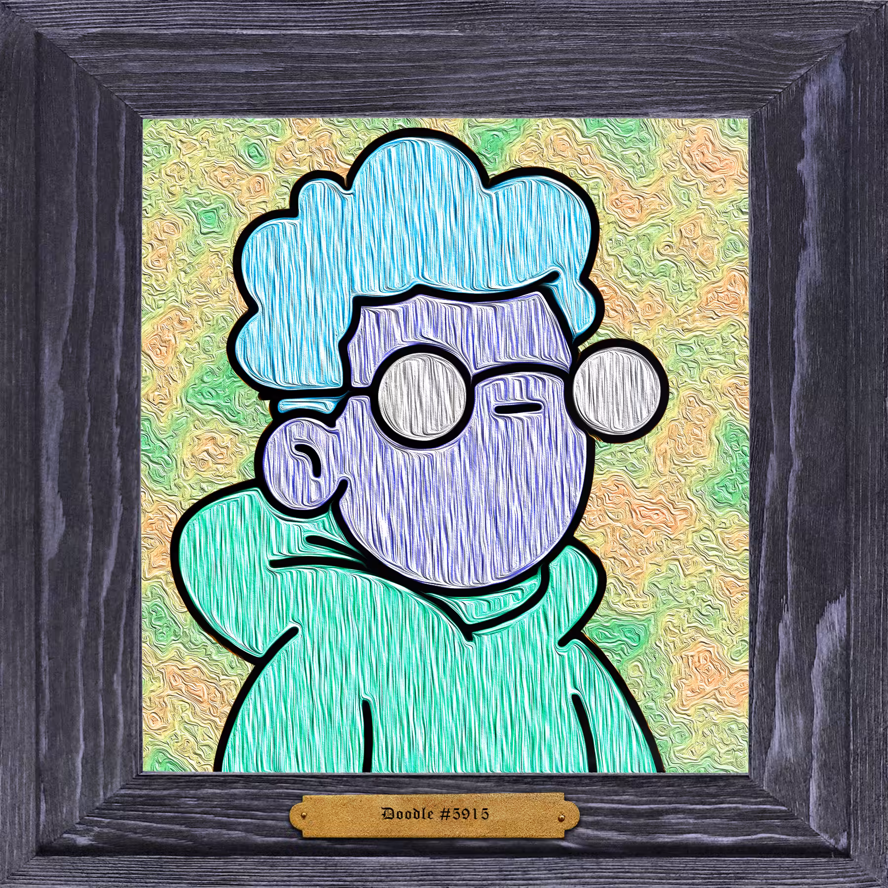 Doodles Framed Oil Painting NFT #5915