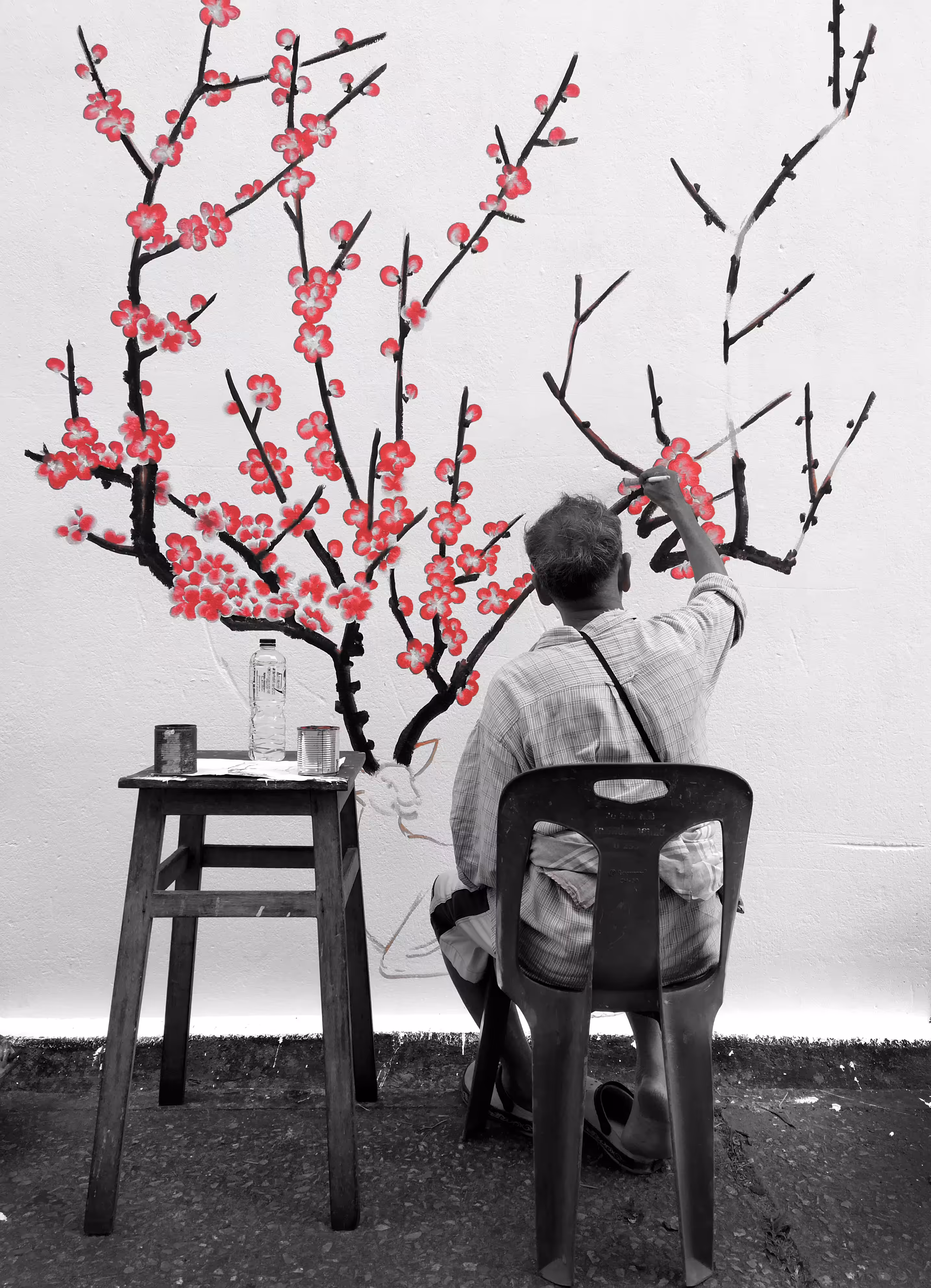 The Old Man and The Mural
