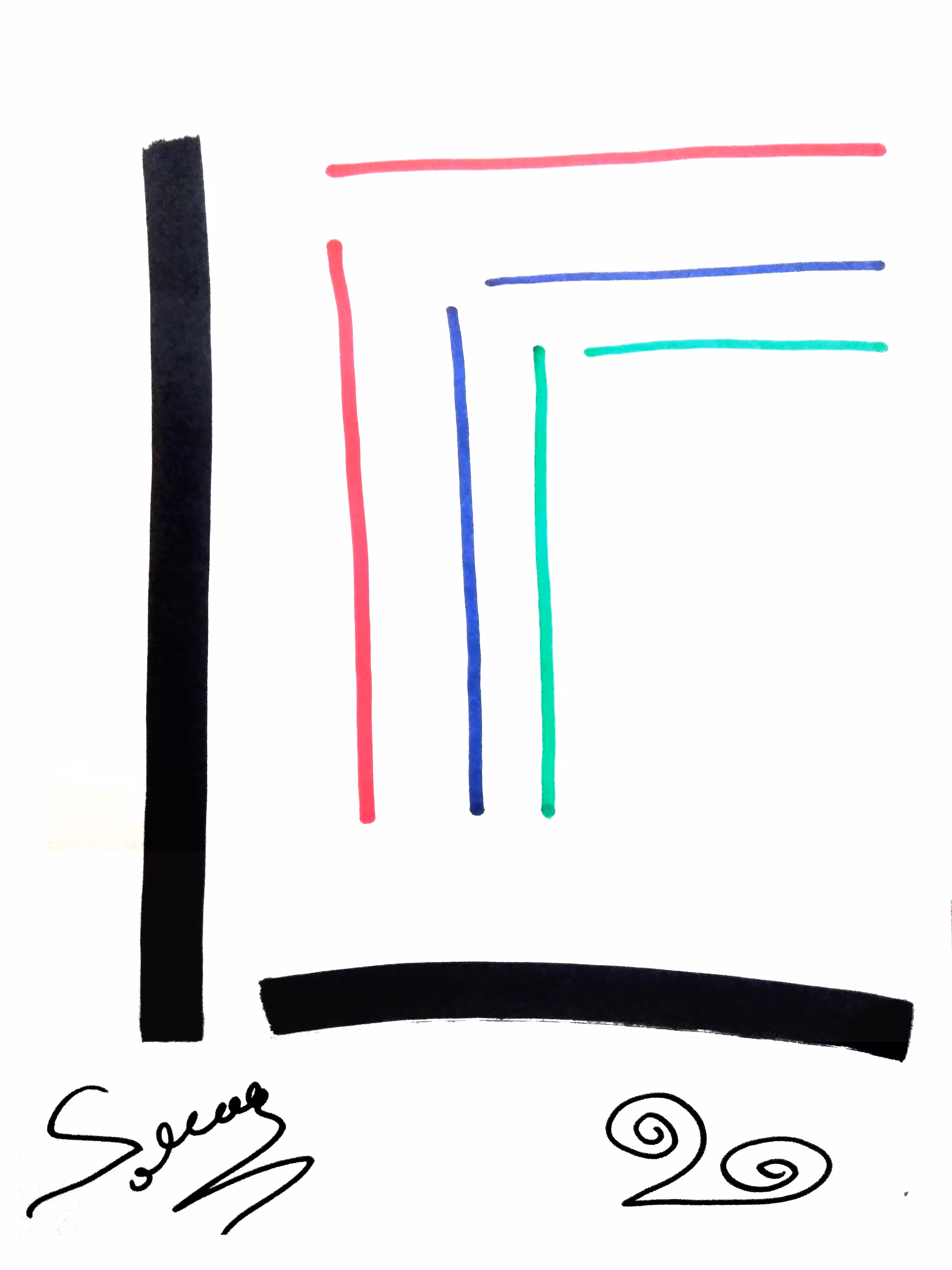 SOLLOG 1/1 Tezos NFT Title Lines created 2020