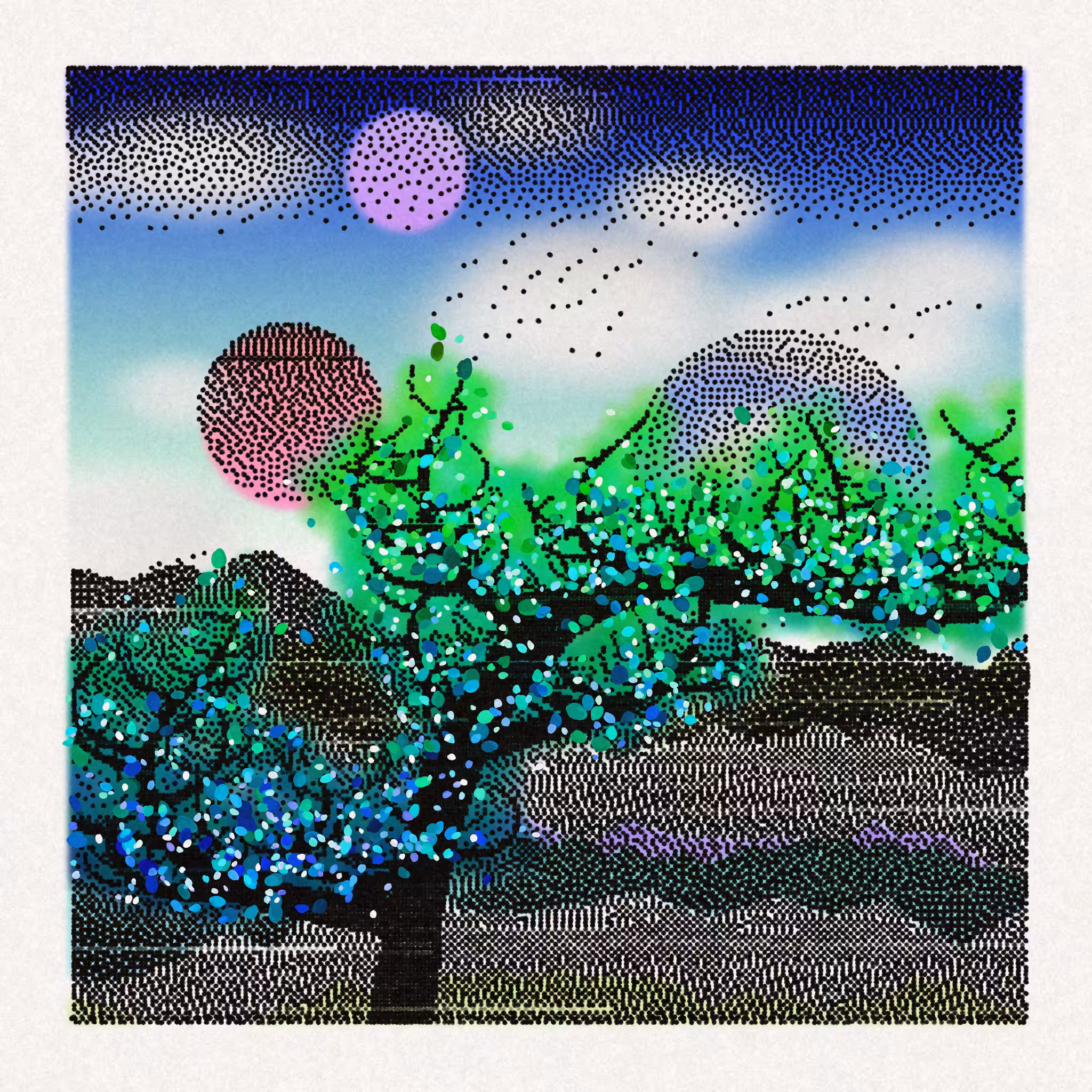 Dithered Branches #196