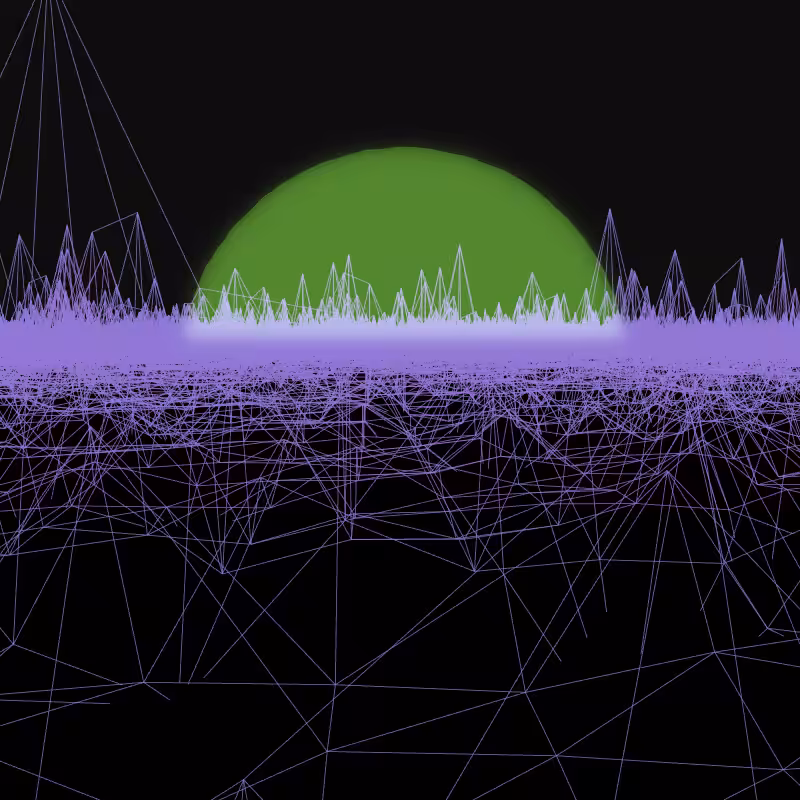 Generative Retrowave Field #88