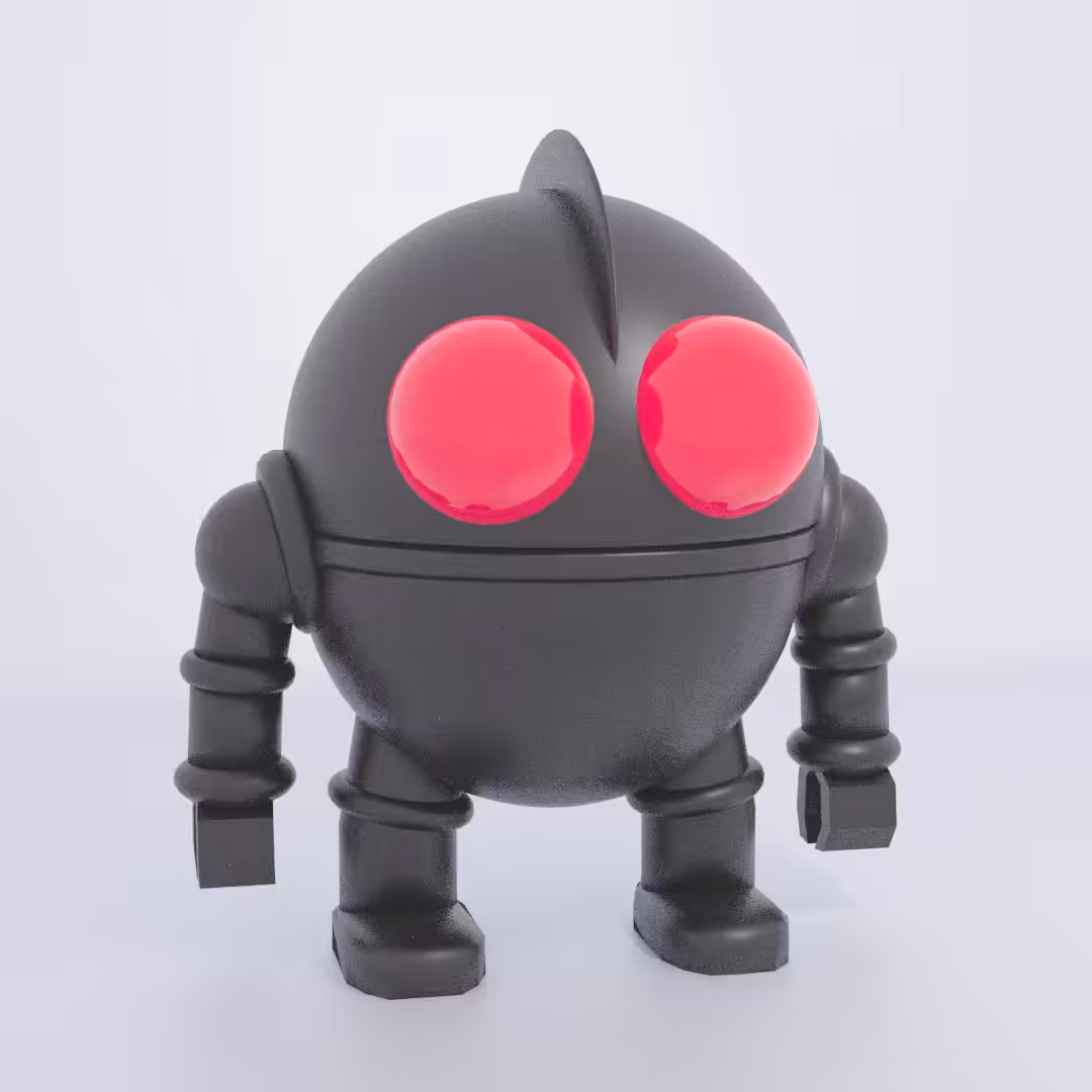 Lil Robos (Black Glitter)