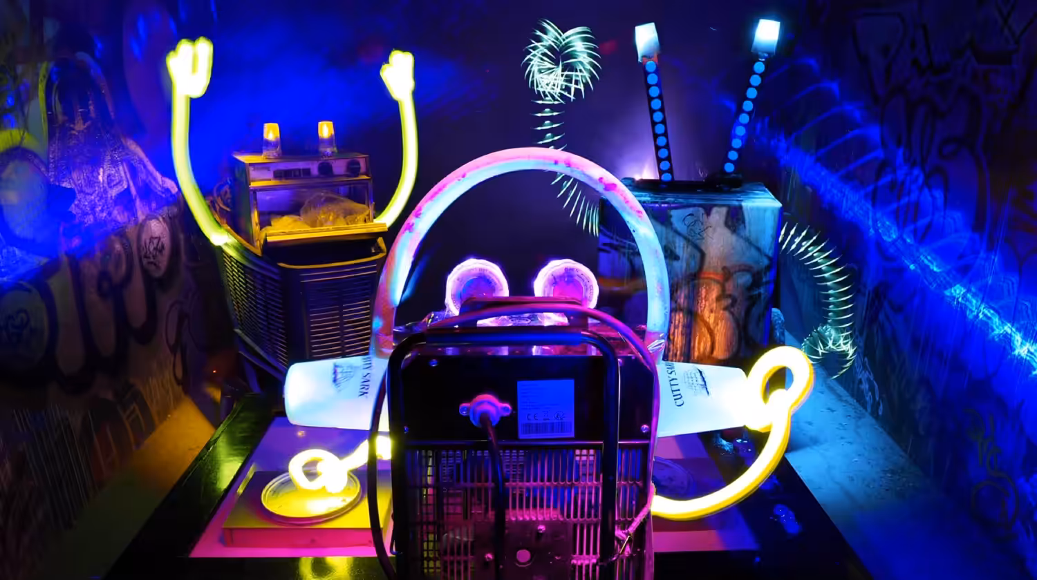 Lightpainting Robot Party II