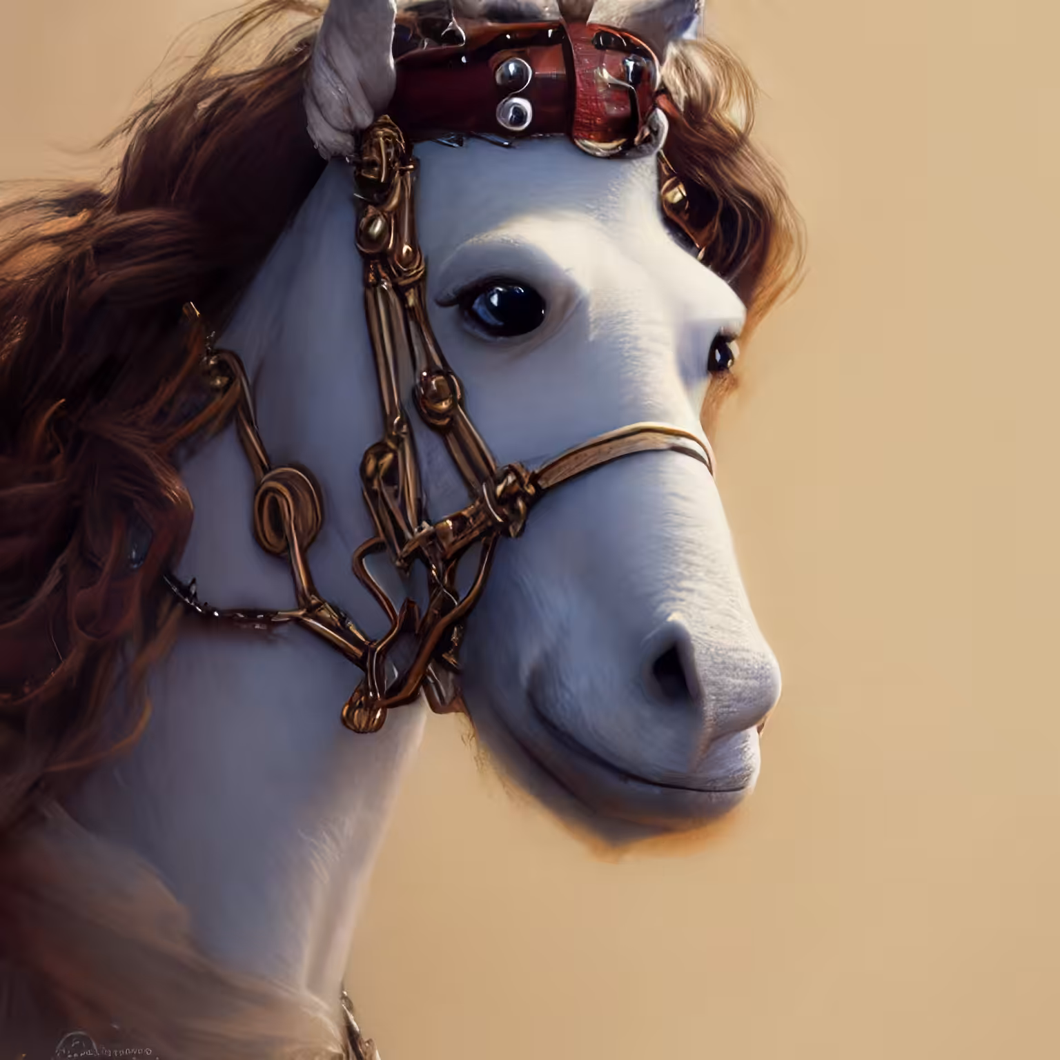 Adorable Furry Creature Collection: Furry Horse 0689
