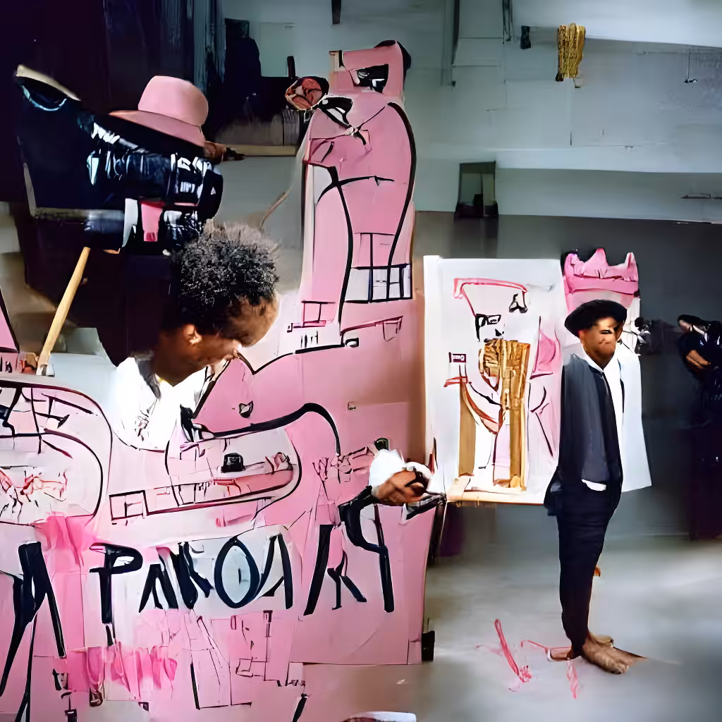 Basquiat in the gallery
