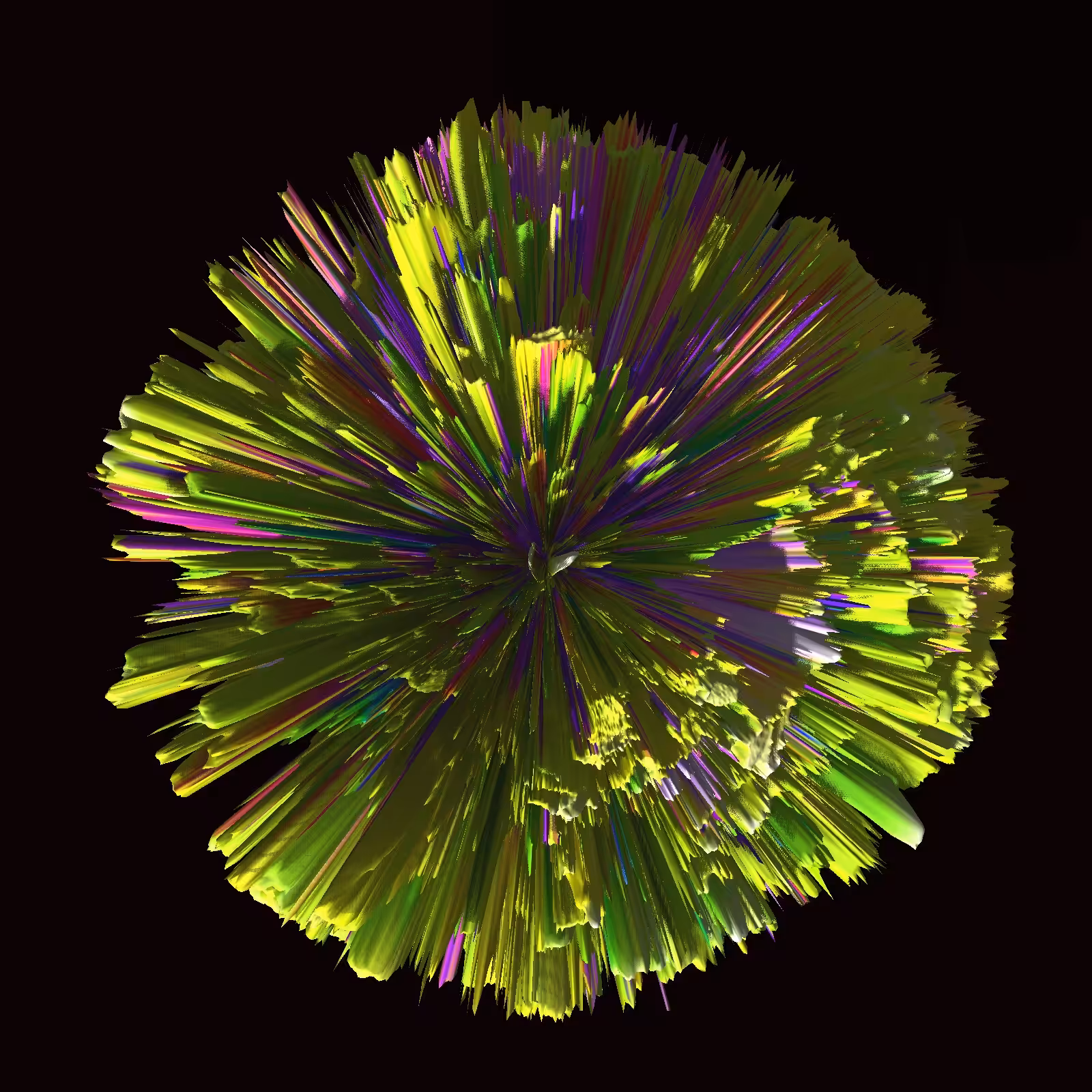 Purple yellow cell