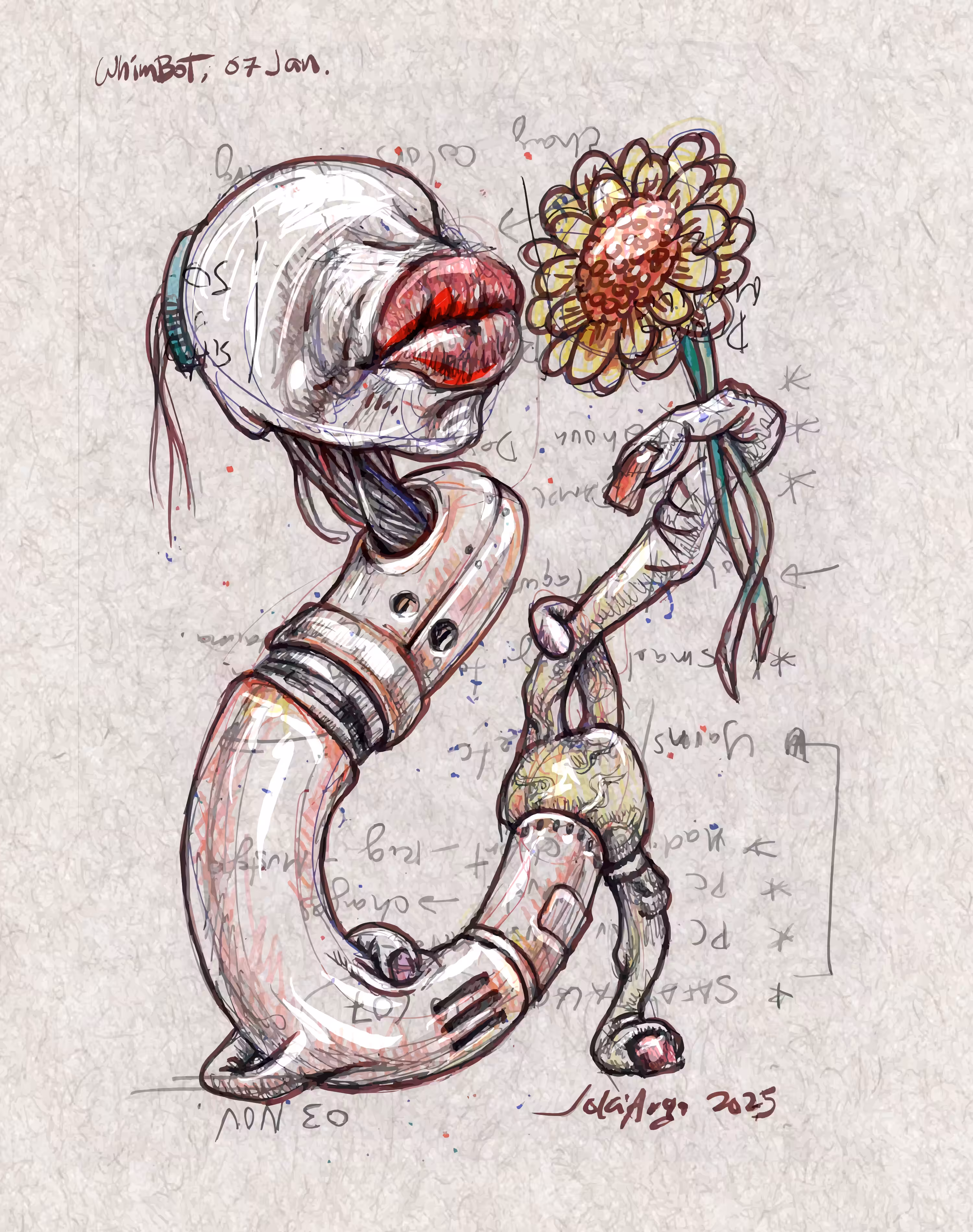 Whimbot 007: 7th January Bloom