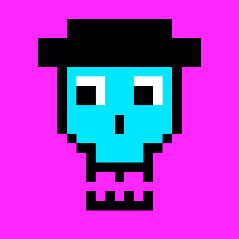 Pixel skull #10