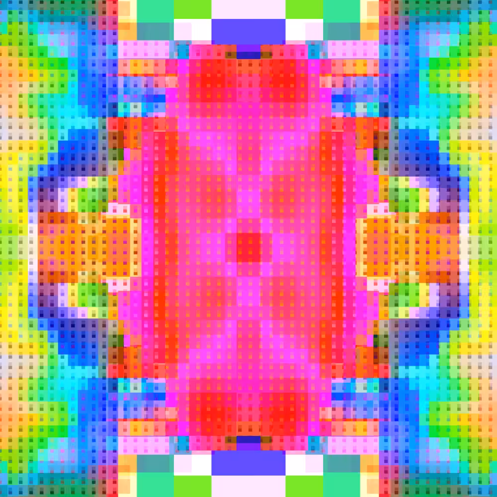 Magical Pixelated Kaleidoscope #1