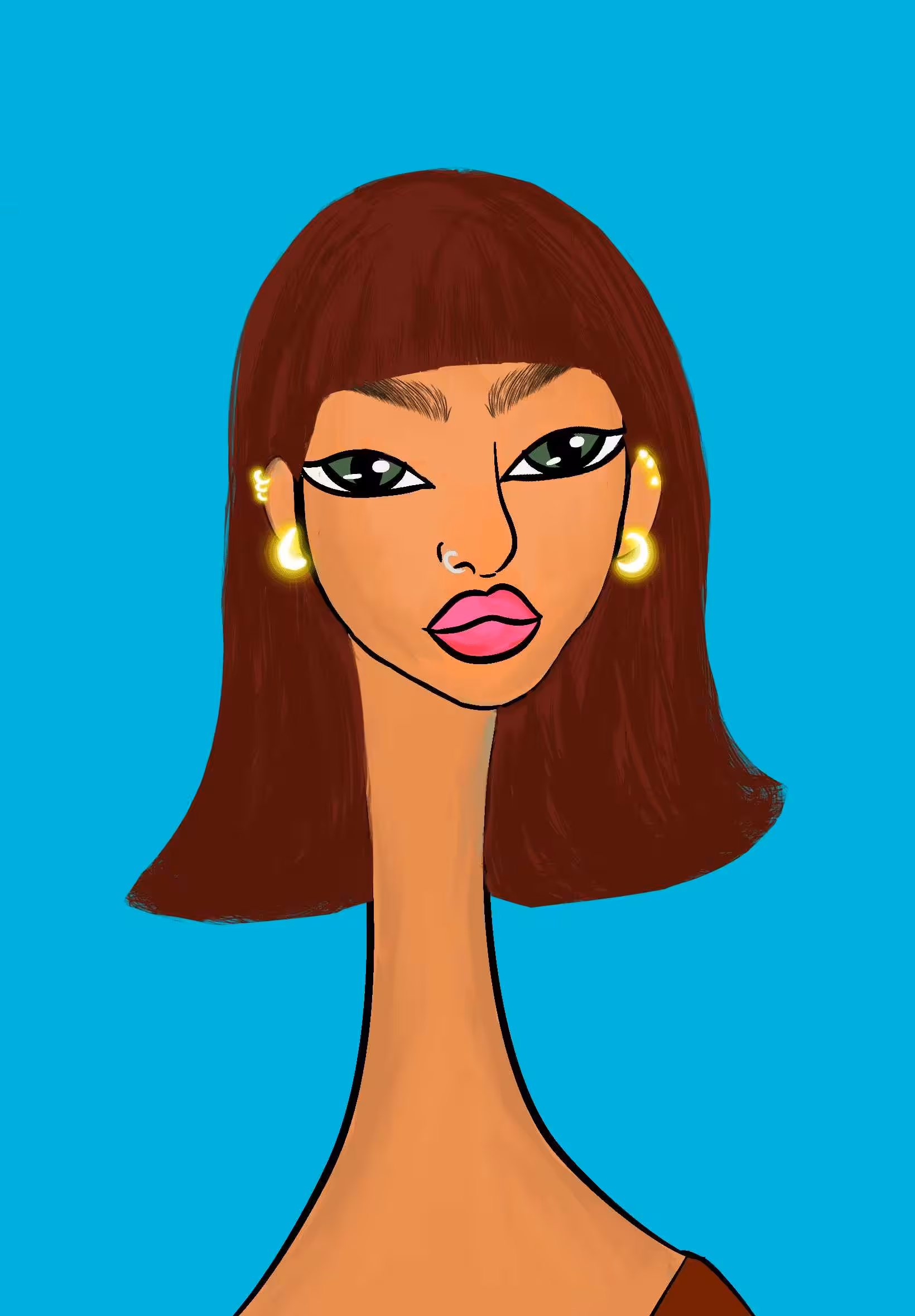 Long Neckie Ladies: Long Neckie Lady #1654