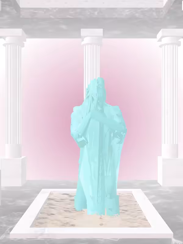 HeavenComputer: The Praying Minty Green Man #726
