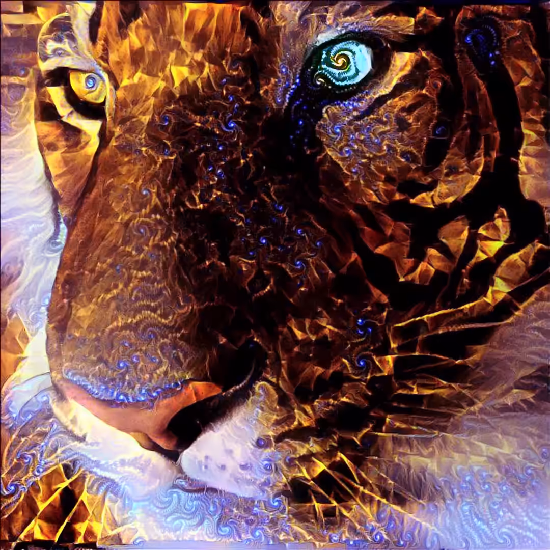 Tiger Head - Golden Fire Series (2/109)