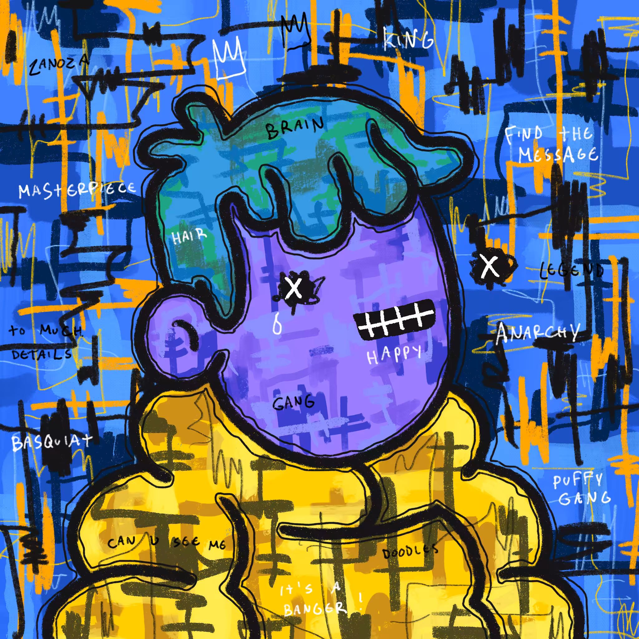 Doodlesquiat #75
