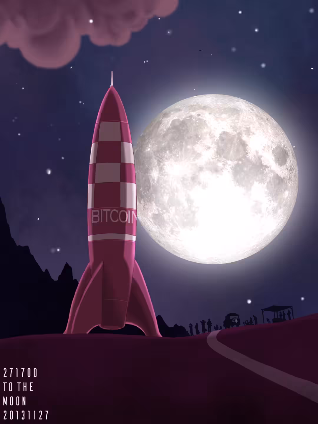 To the Moon (Bitcoin: A Visual History 01-06-A)