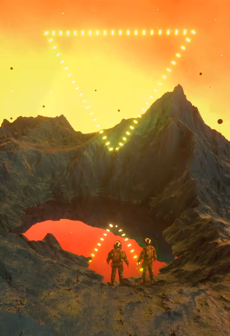 Mars lake