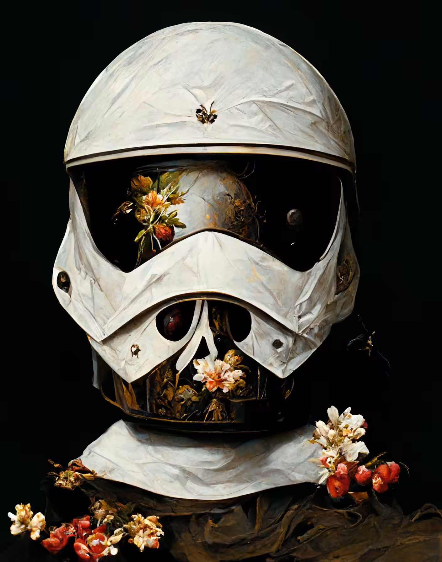 Still life with white helmet