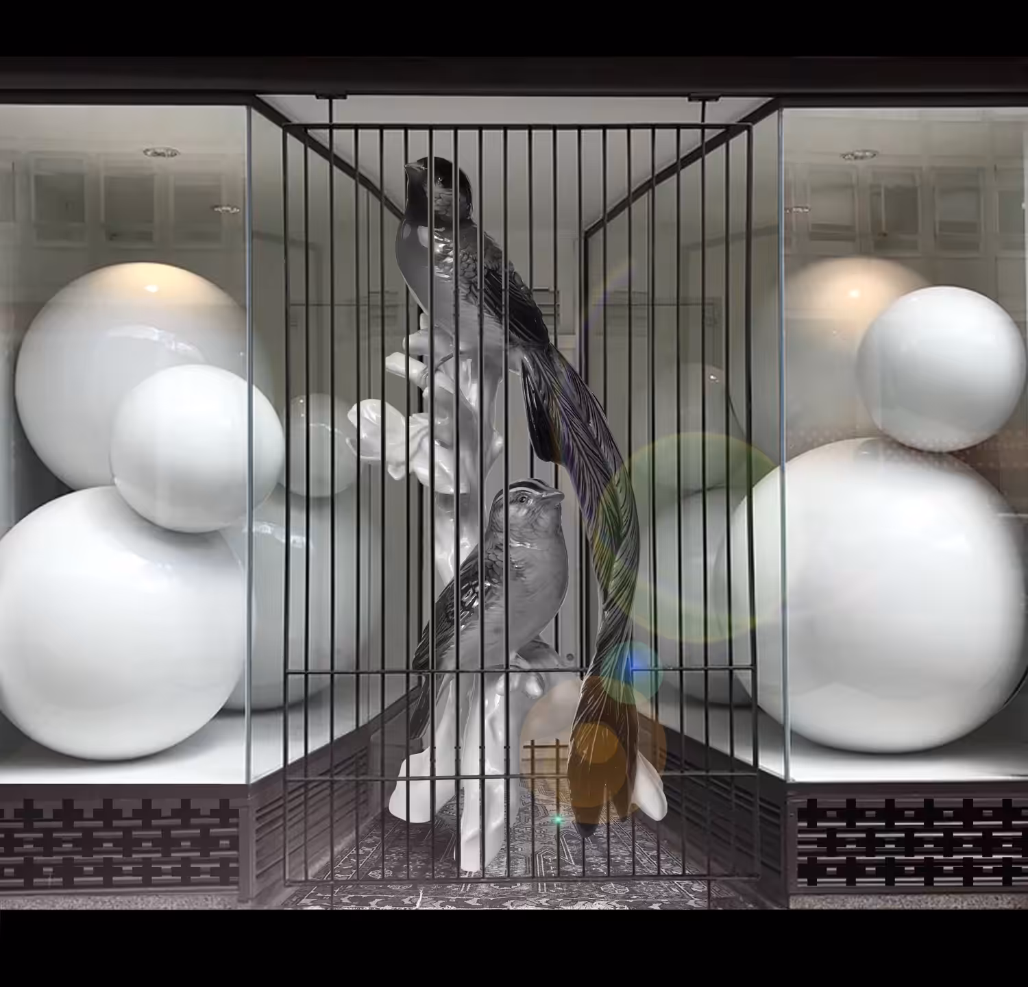 caged