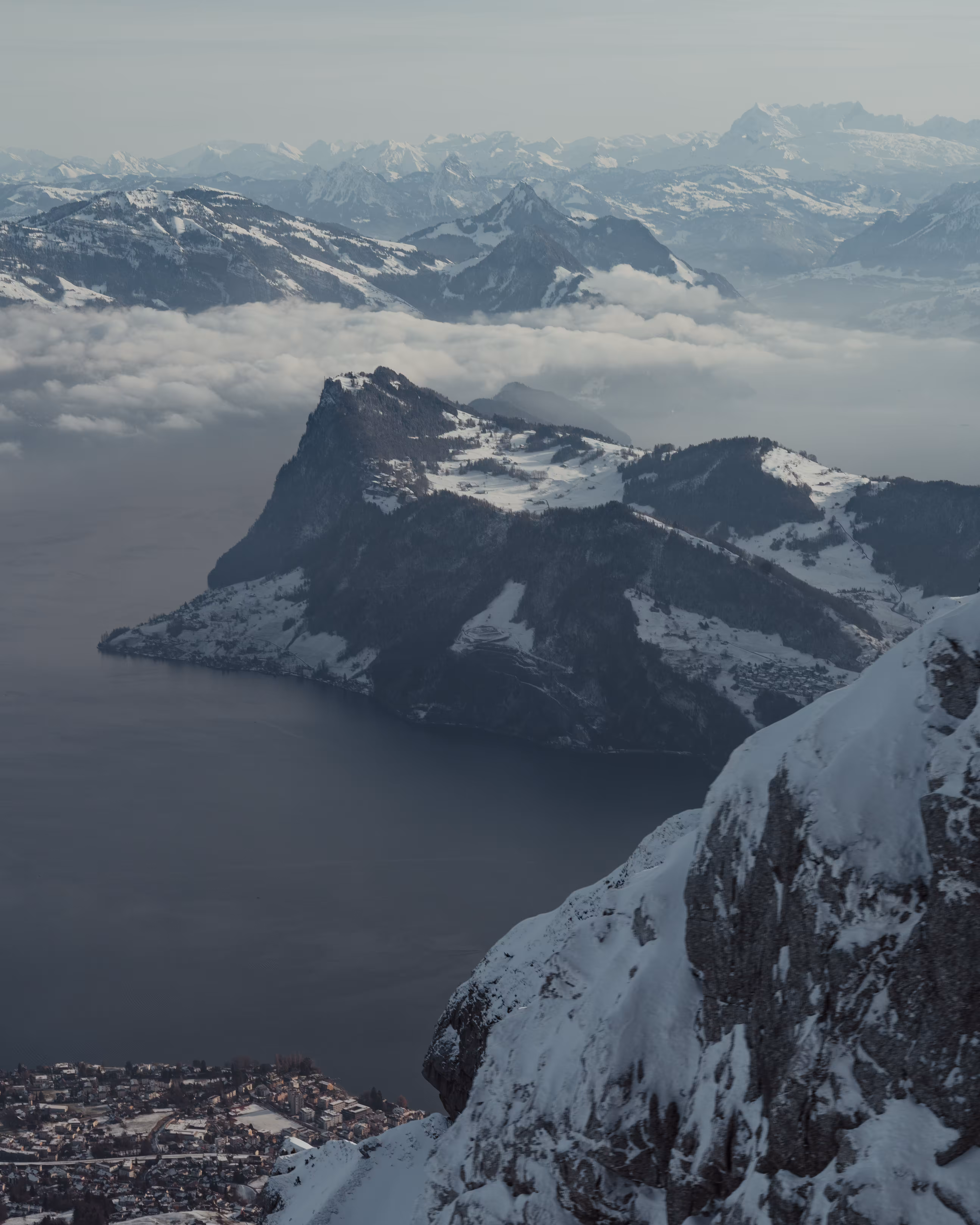 Pilatus, looking down on Luzern