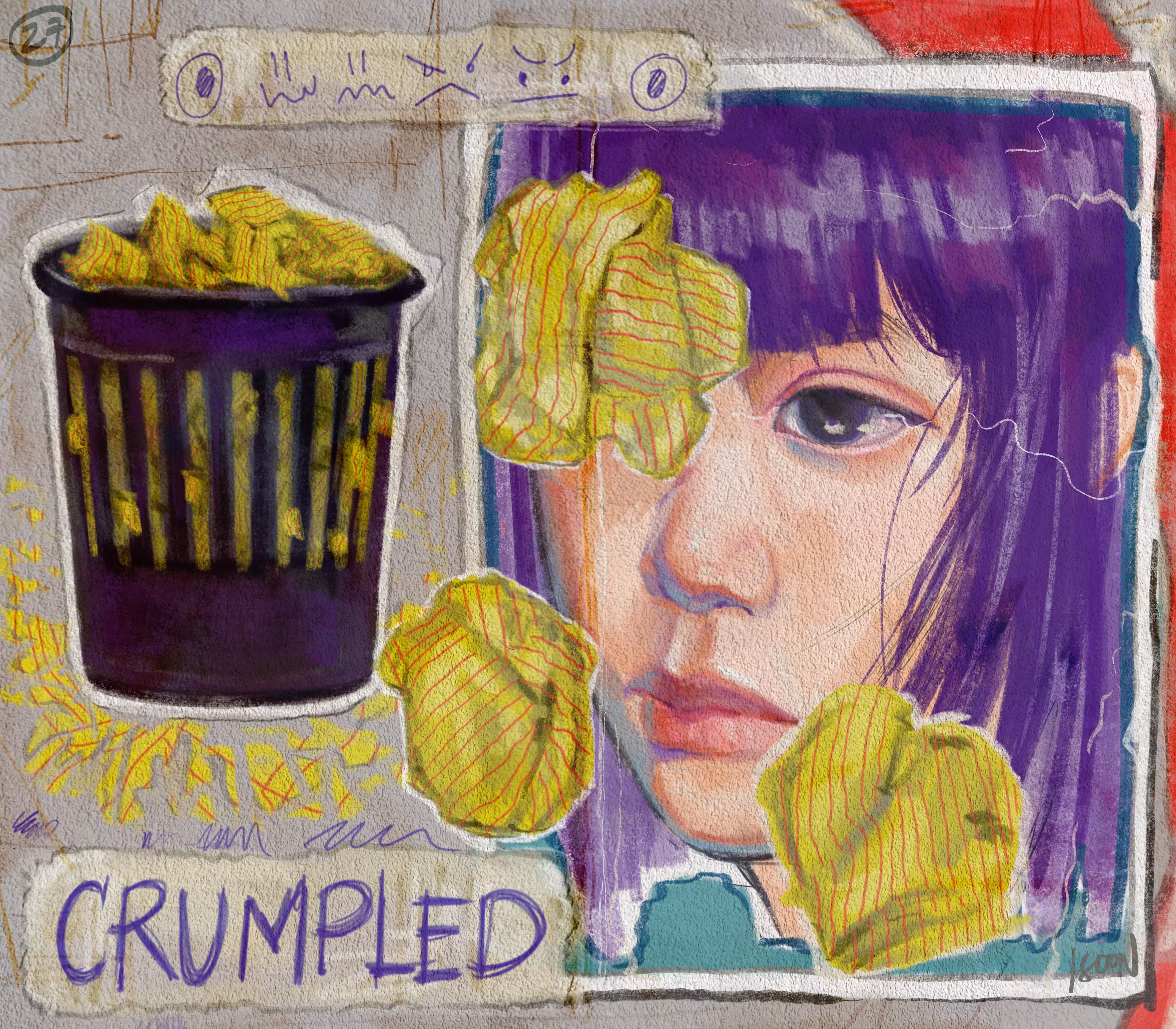 Crumpled