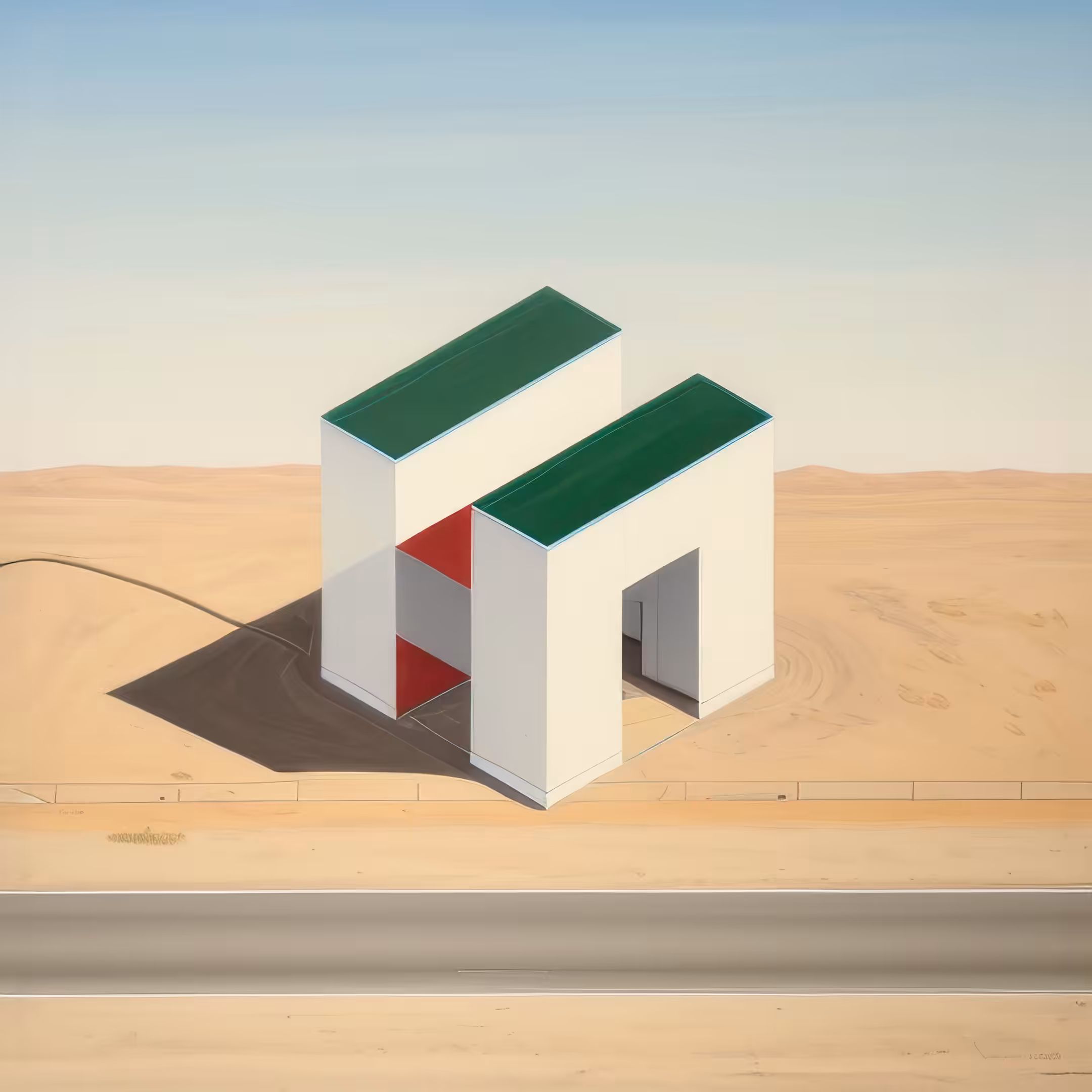 Isometric HeN Token: Ed Ruscha-Adjacent Variant