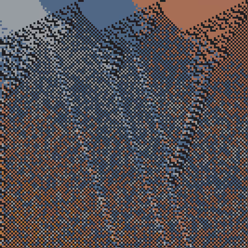 Colored Elementary Cellular Automaton #36