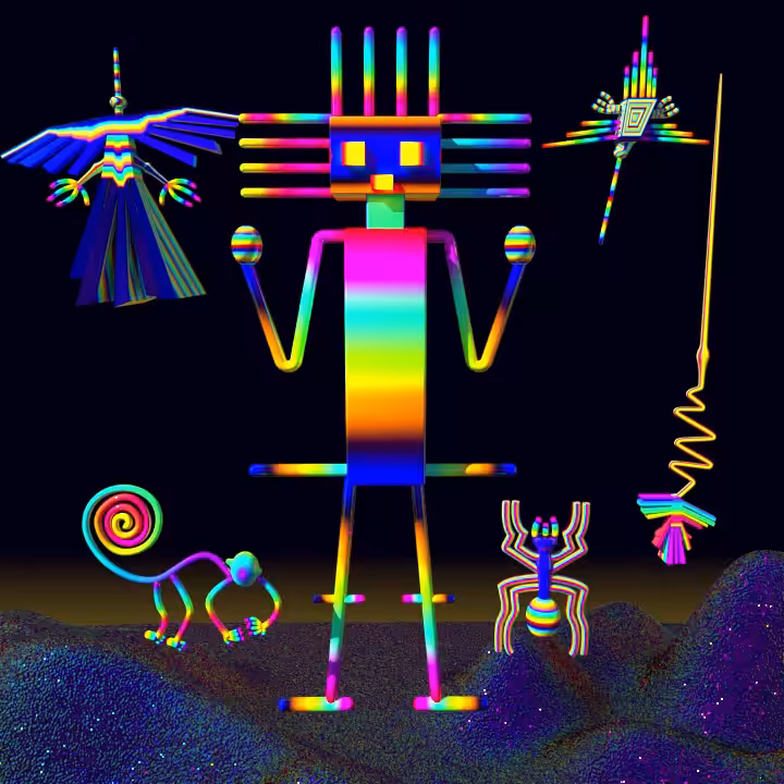 ATACAMA giant and Nazca animals