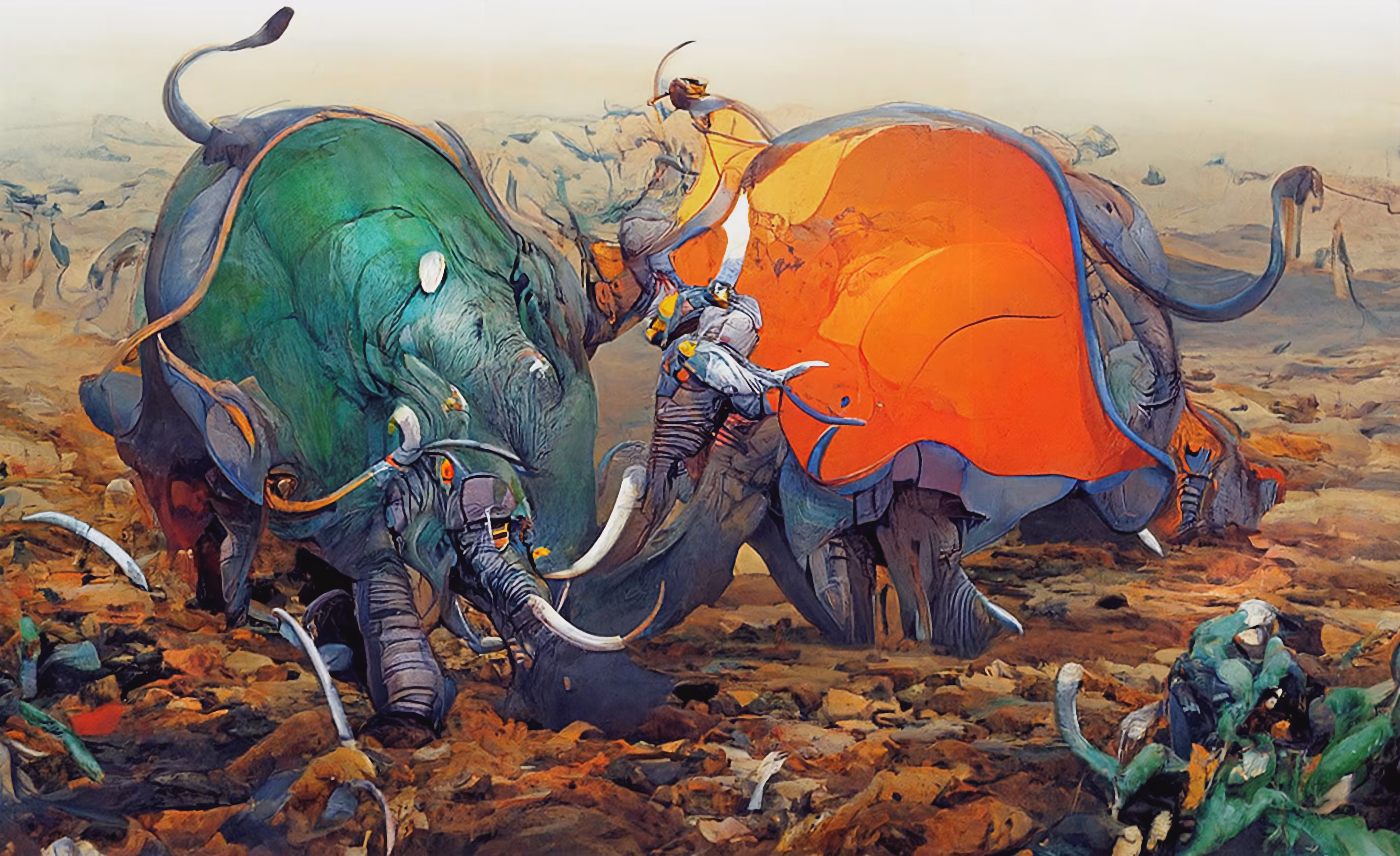 Beautiful Warfare - Animal Wars 13 (Elephants)