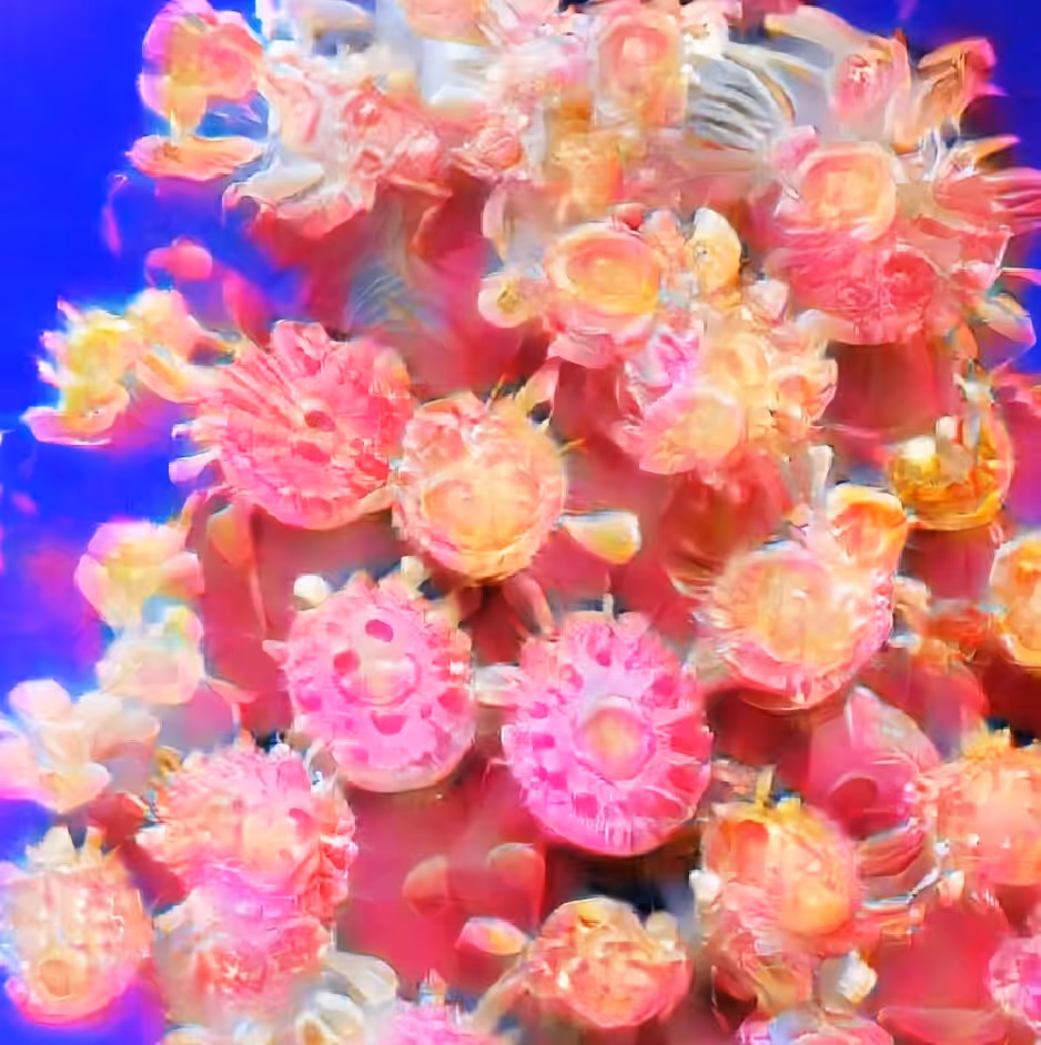 Fantasy Orange Red and Pink Corals
