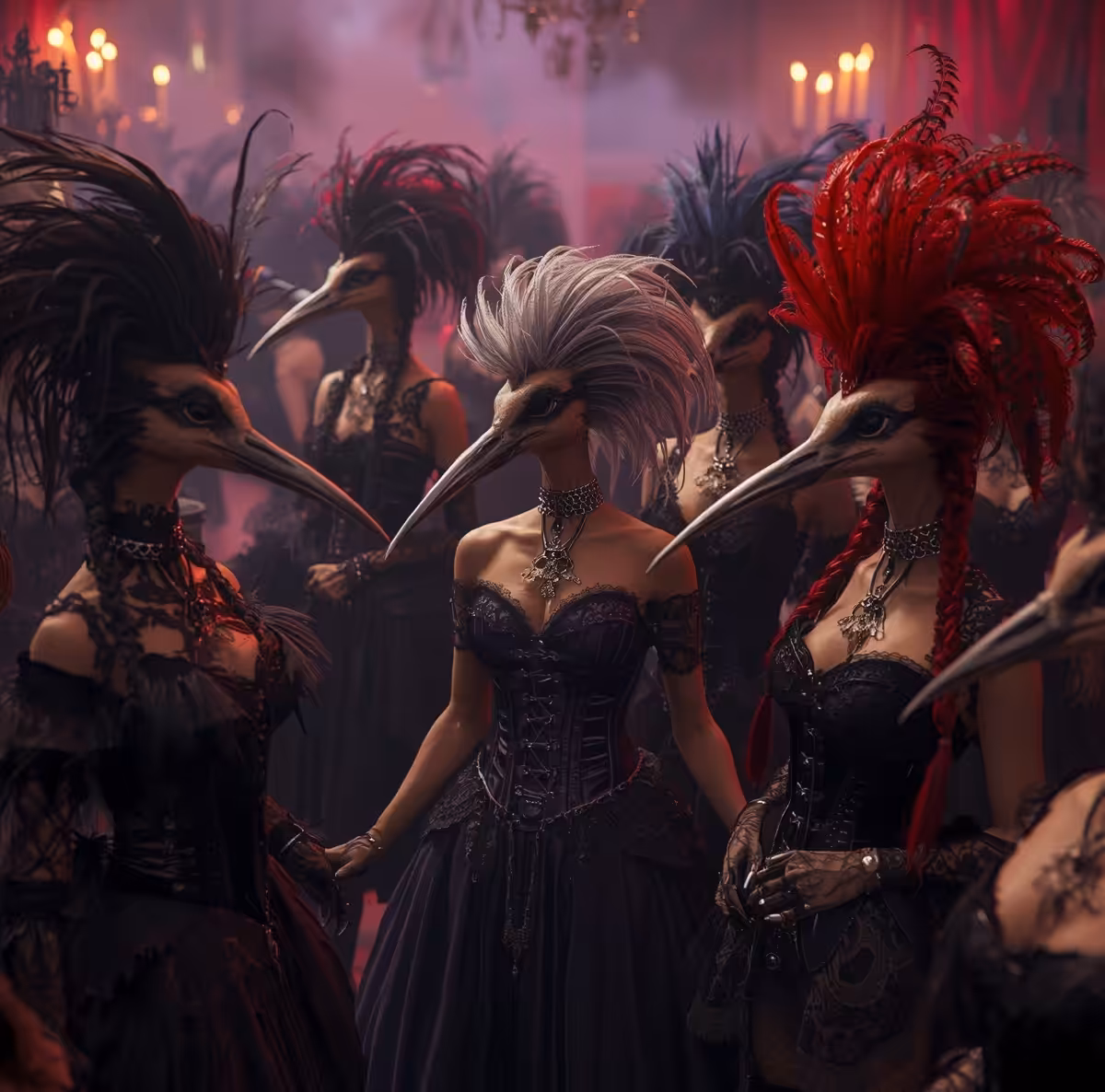 Masked women's party