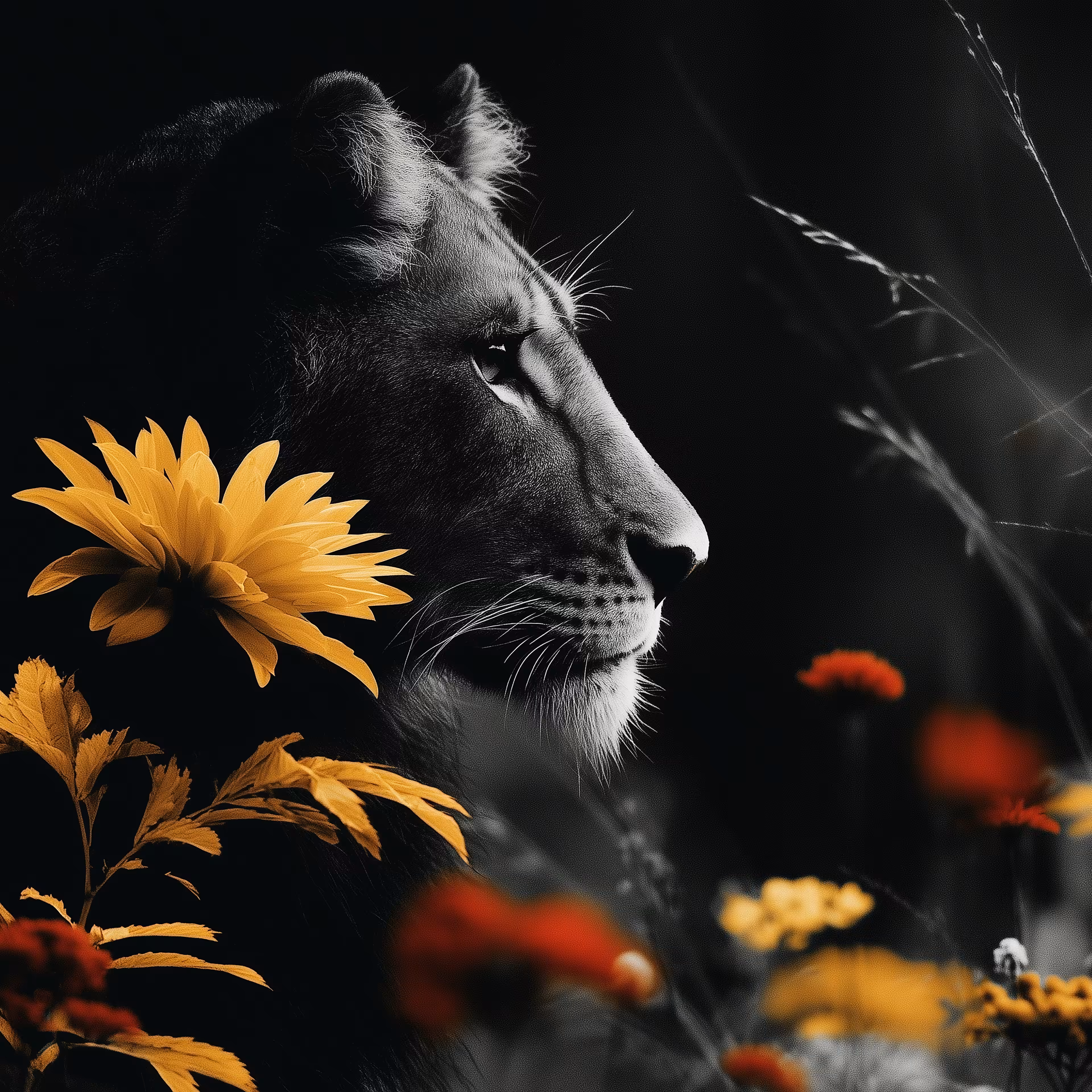 Lioness in Bloom